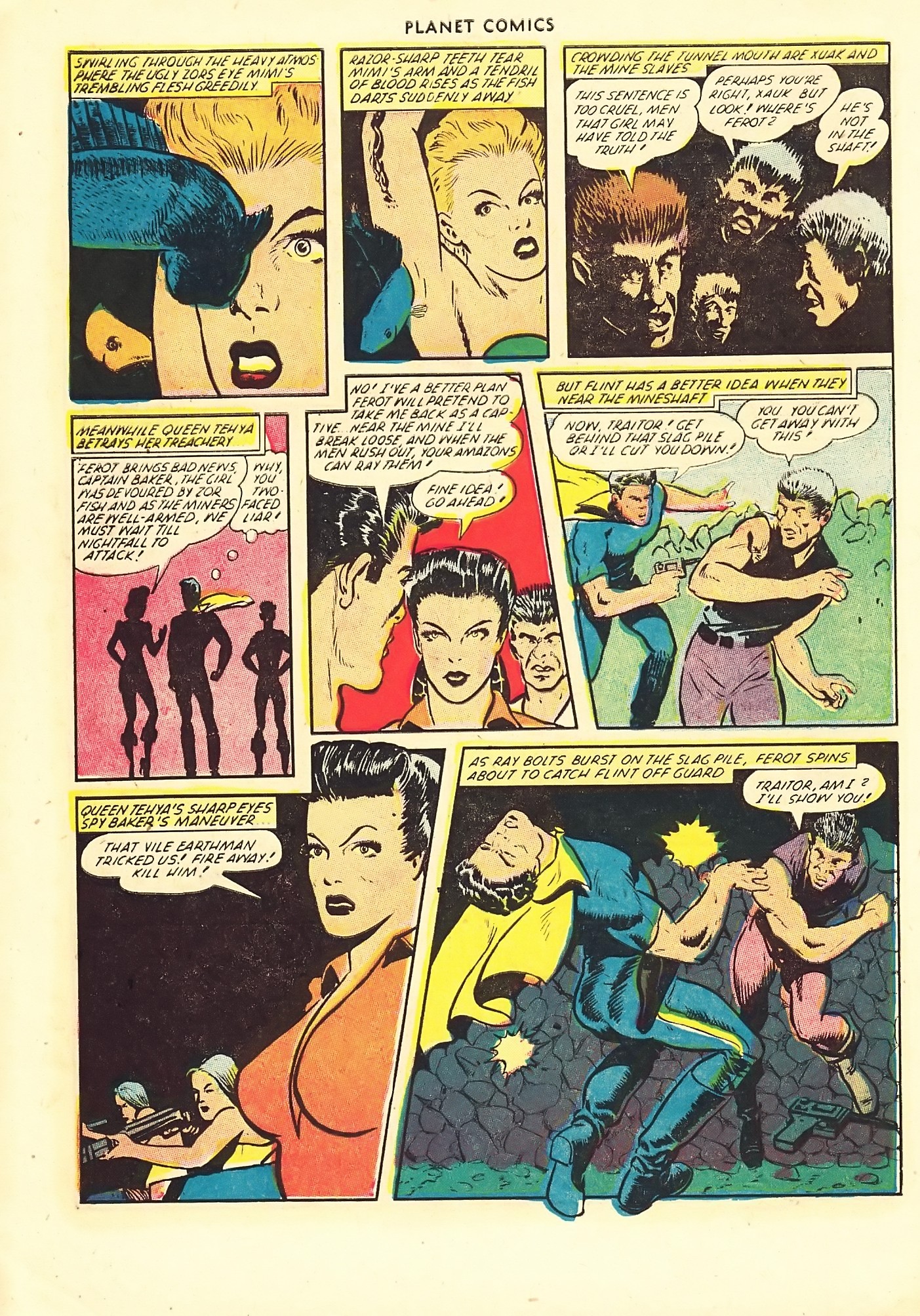 Planet Comics #67 (Fiction House), page 8. Public domain (US).