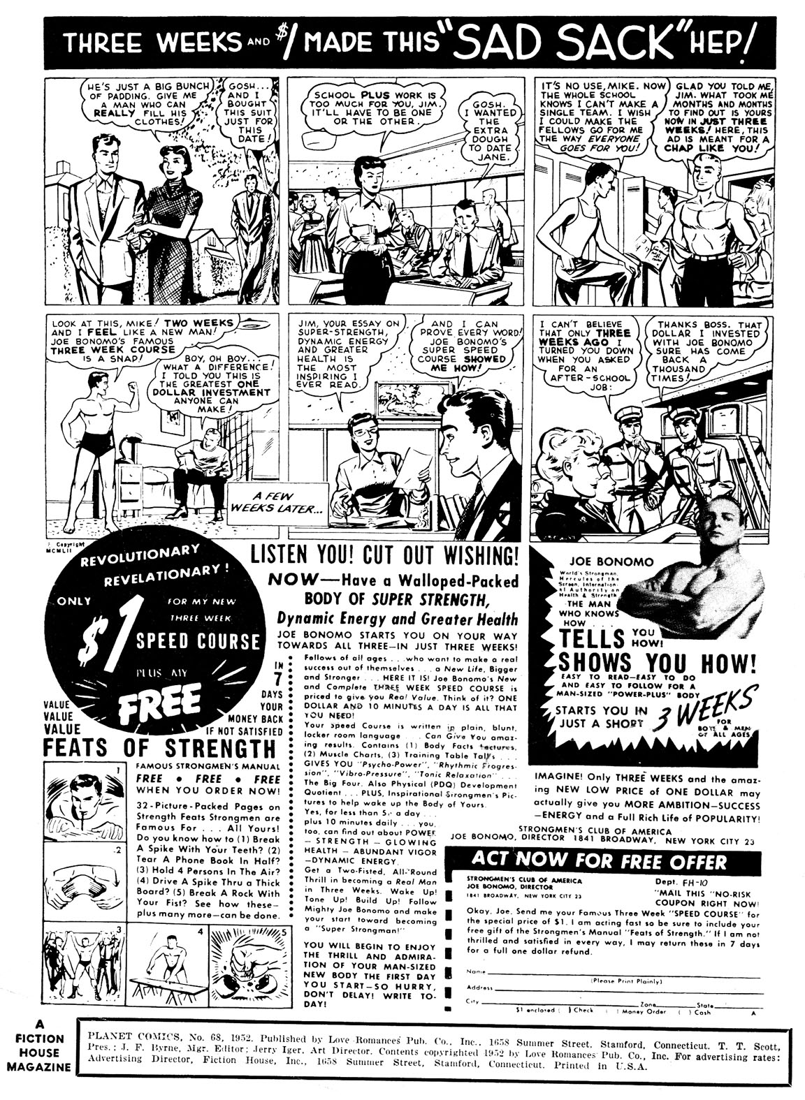 Planet Comics #68 (Fiction House), page 2. Public domain (US).