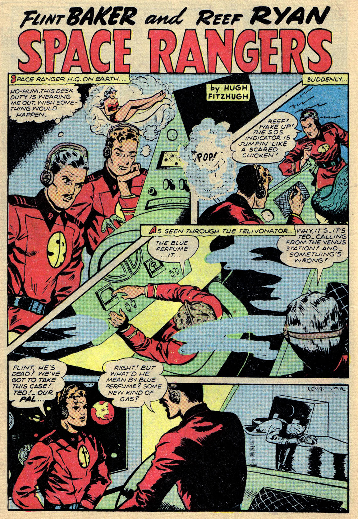 Planet Comics #68 (Fiction House), page 12. Public domain (US).