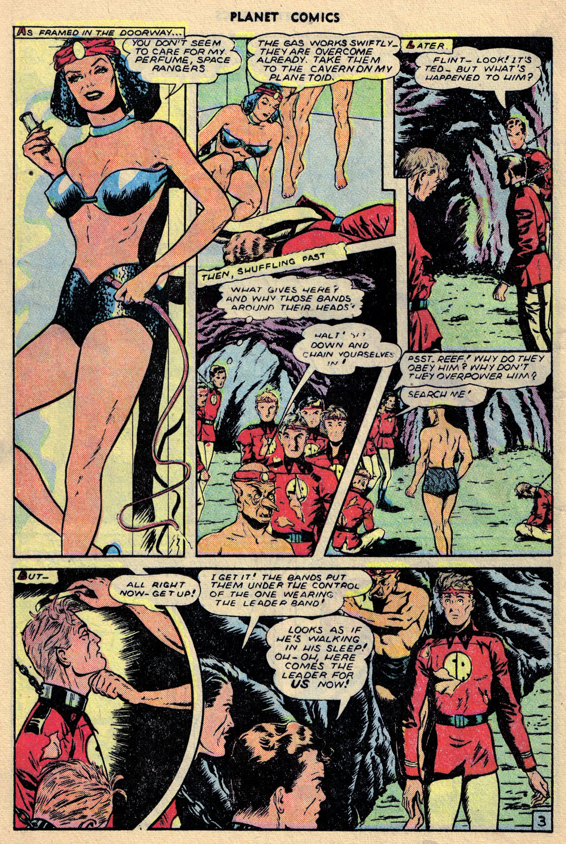 Planet Comics #68 (Fiction House), page 14. Public domain (US).