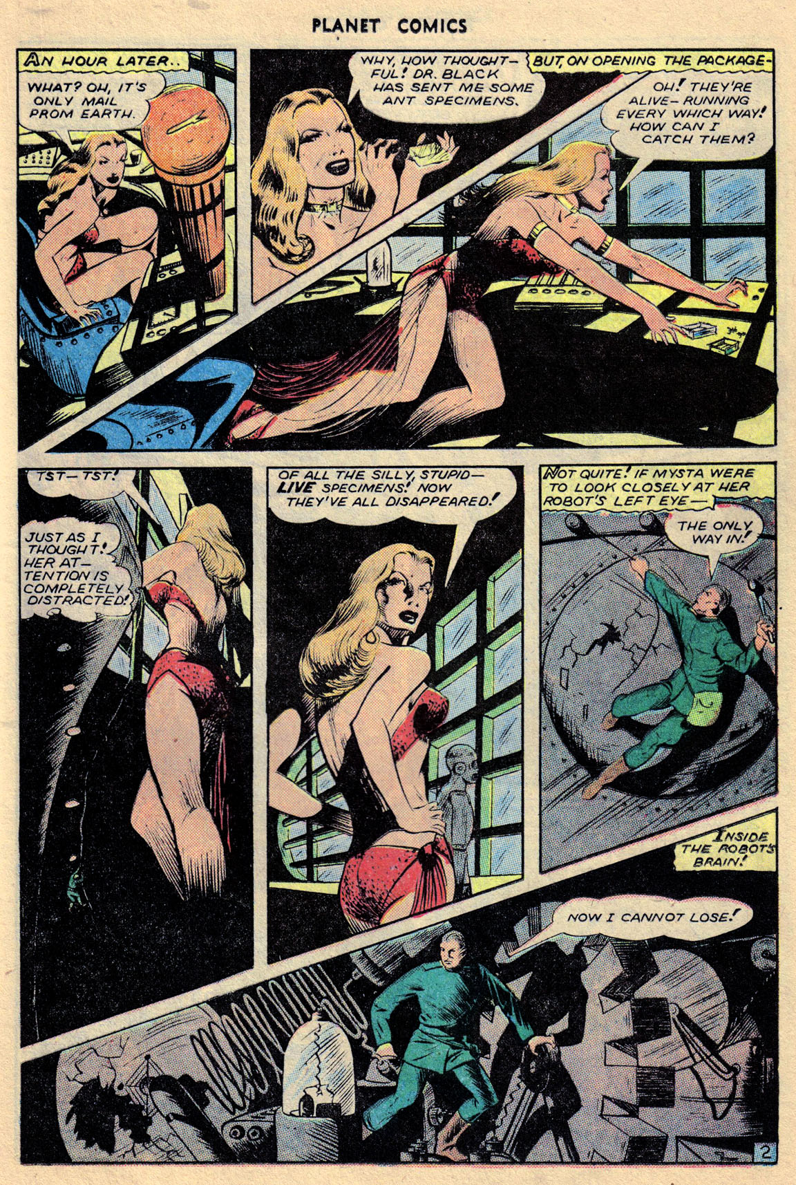 Planet Comics #68 (Fiction House), page 19. Public domain (US).
