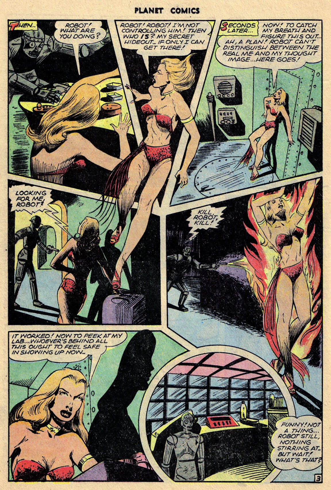 Planet Comics #68 (Fiction House), page 20. Public domain (US).