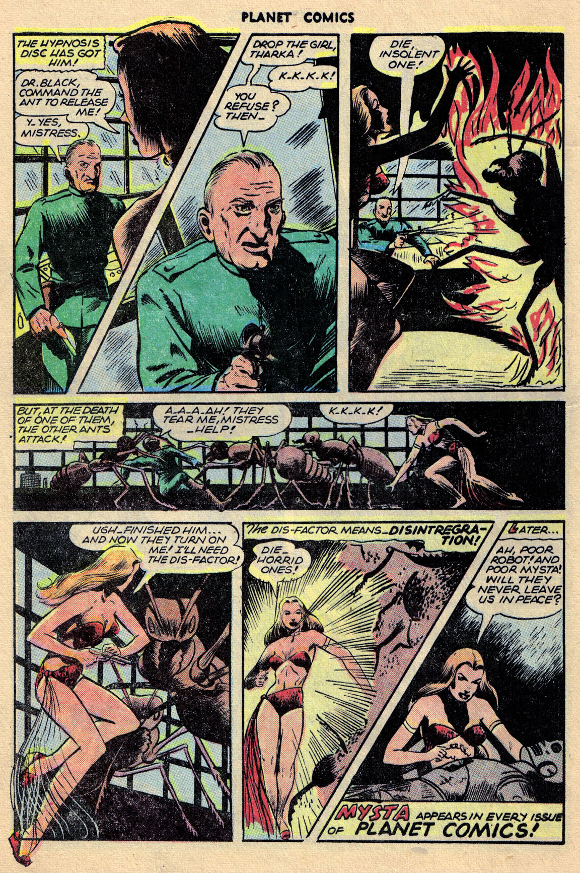 Planet Comics #68 (Fiction House), page 22. Public domain (US).