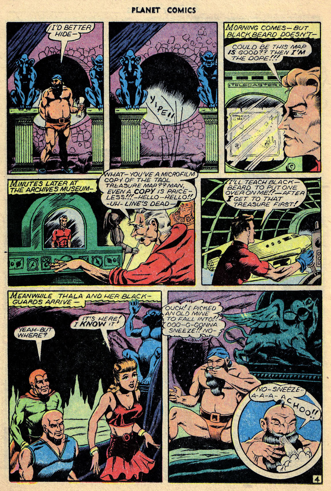 Planet Comics #68 (Fiction House), page 26. Public domain (US).
