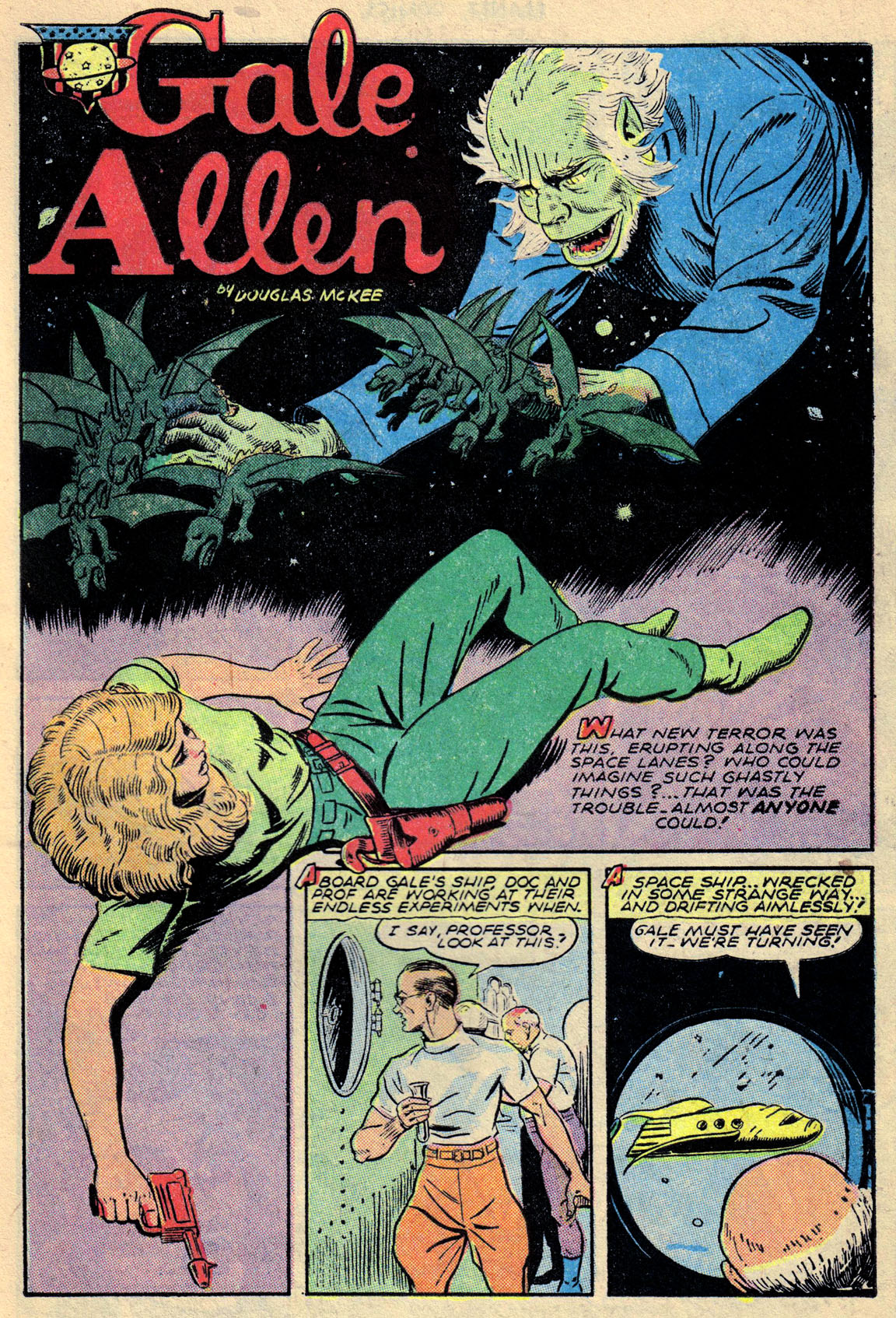Planet Comics #68 (Fiction House), page 29. Public domain (US).