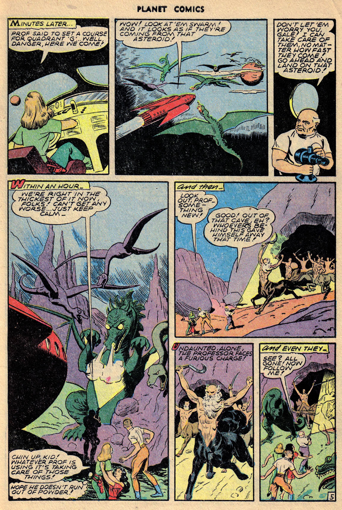 Planet Comics #68 (Fiction House), page 33. Public domain (US).