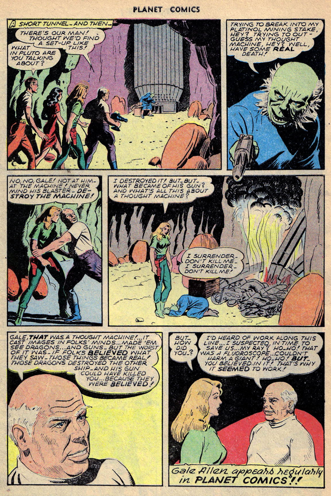 Planet Comics #68 (Fiction House), page 34. Public domain (US).