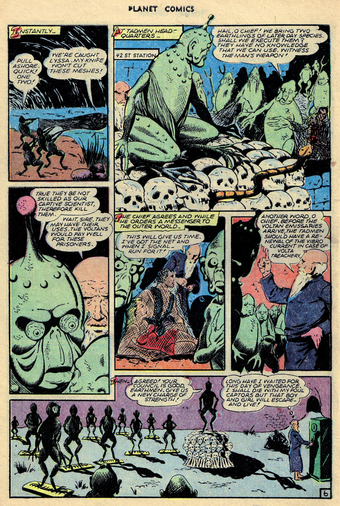 Planet Comics #68 (Fiction House), page 8. Public domain (US).