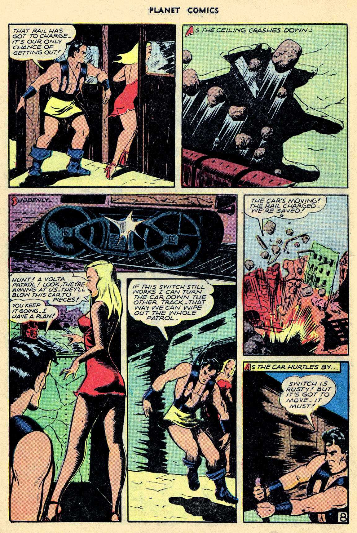 Planet Comics #68 (Fiction House), page 10. Public domain (US).