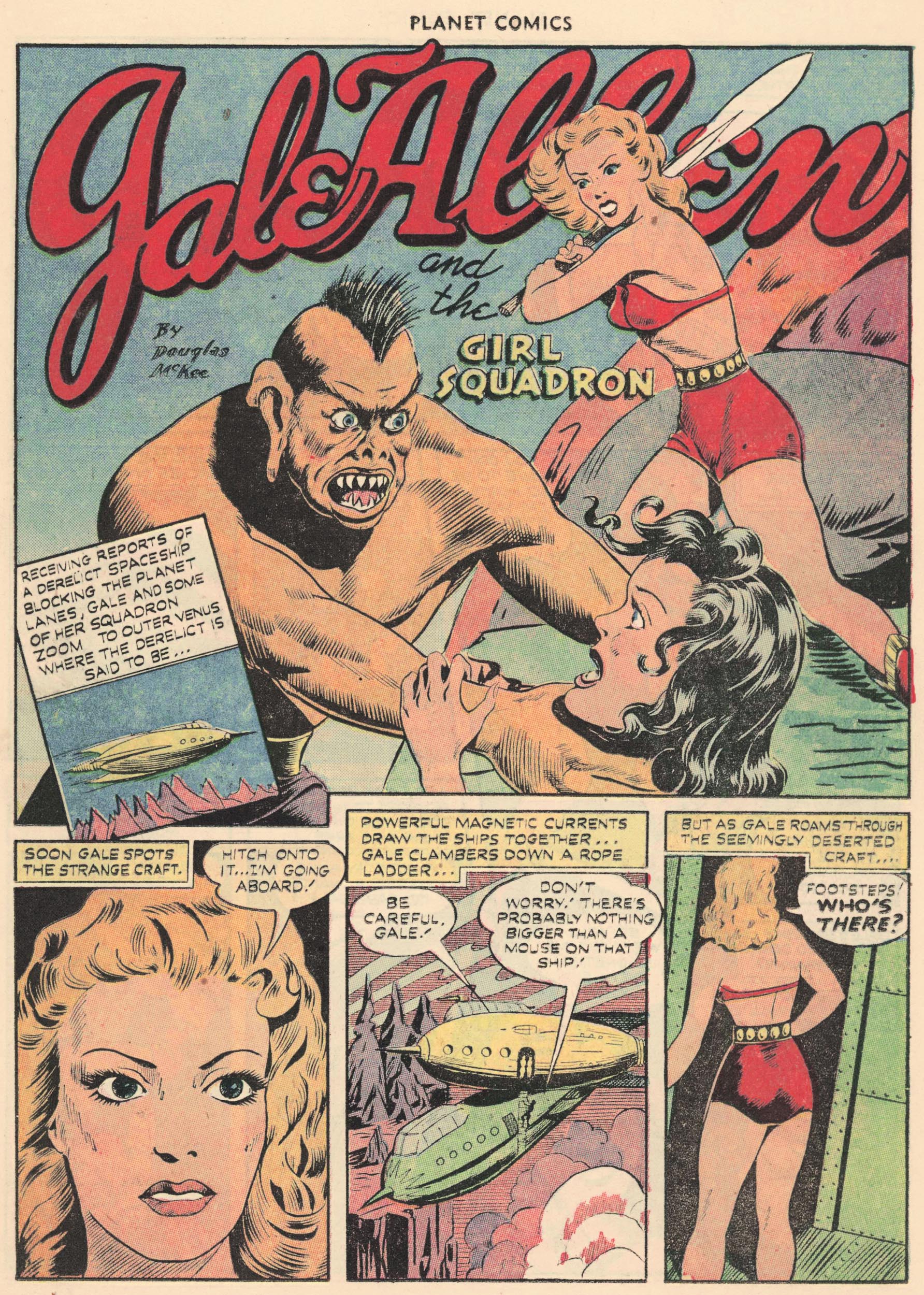 Planet Comics #69 (Fiction House), page 21. Public domain (US).