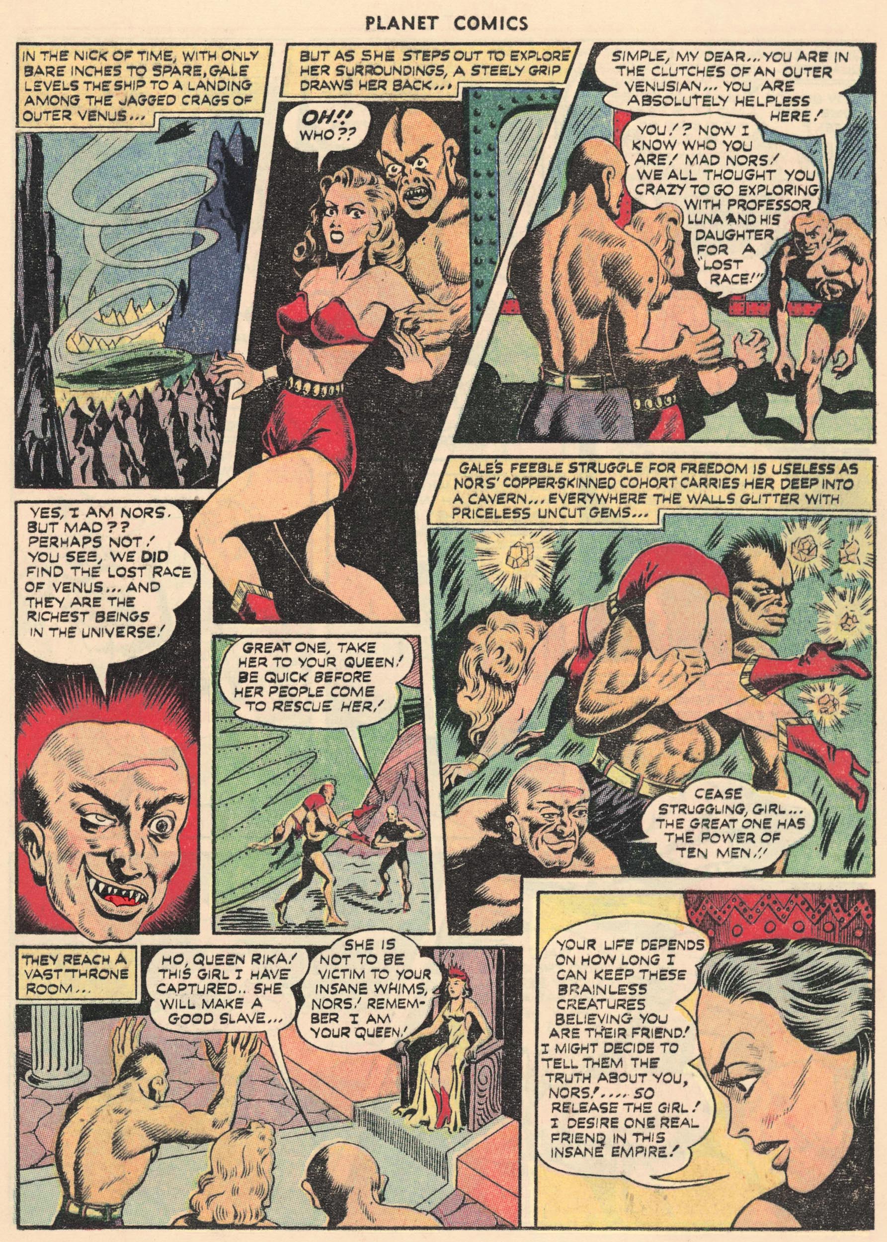 Planet Comics #69 (Fiction House), page 23. Public domain (US).
