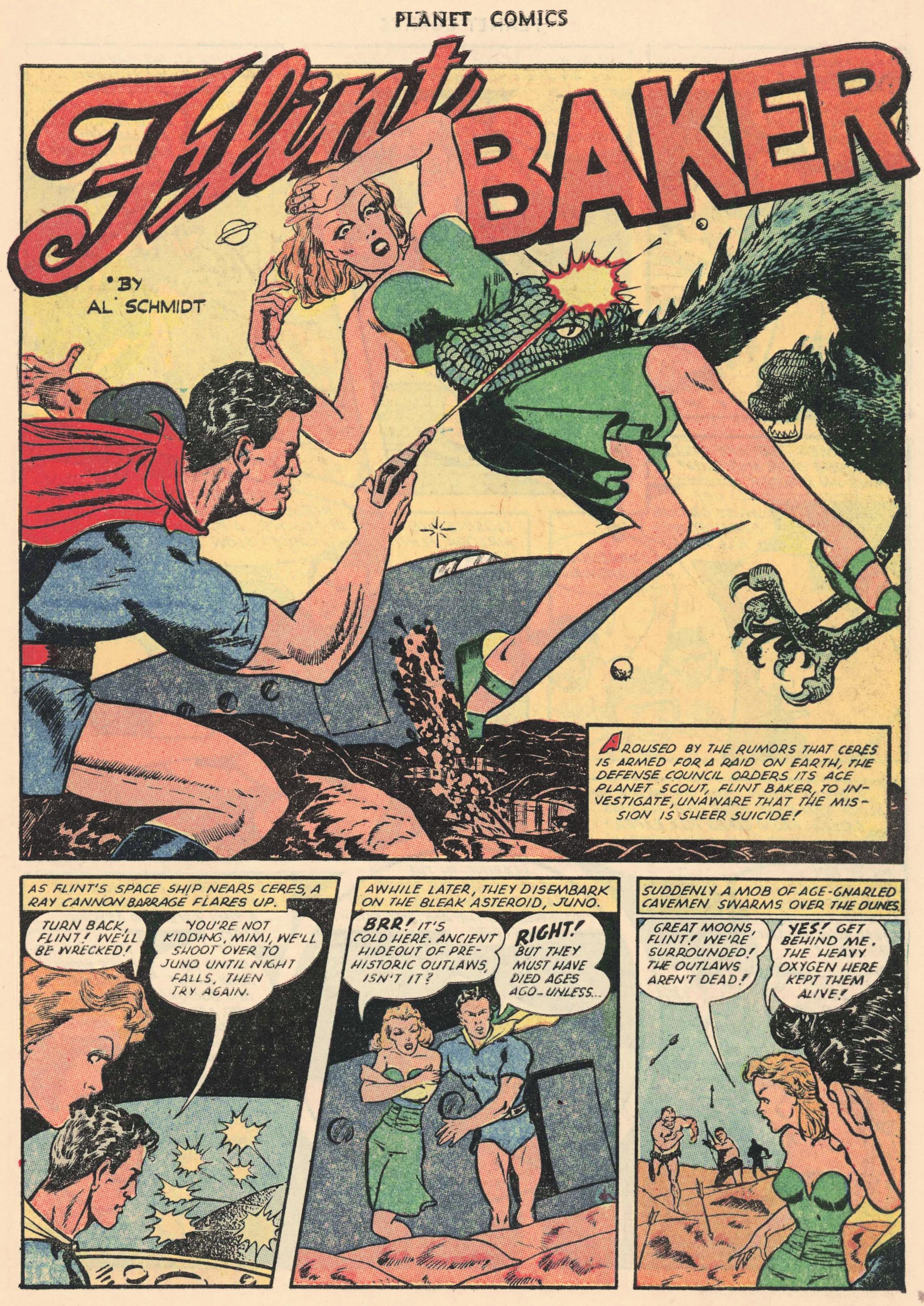Planet Comics #69 (Fiction House), page 27. Public domain (US).