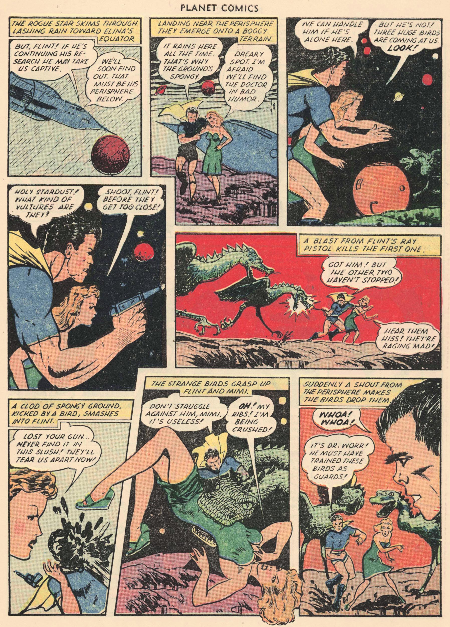 Planet Comics #69 (Fiction House), page 29. Public domain (US).