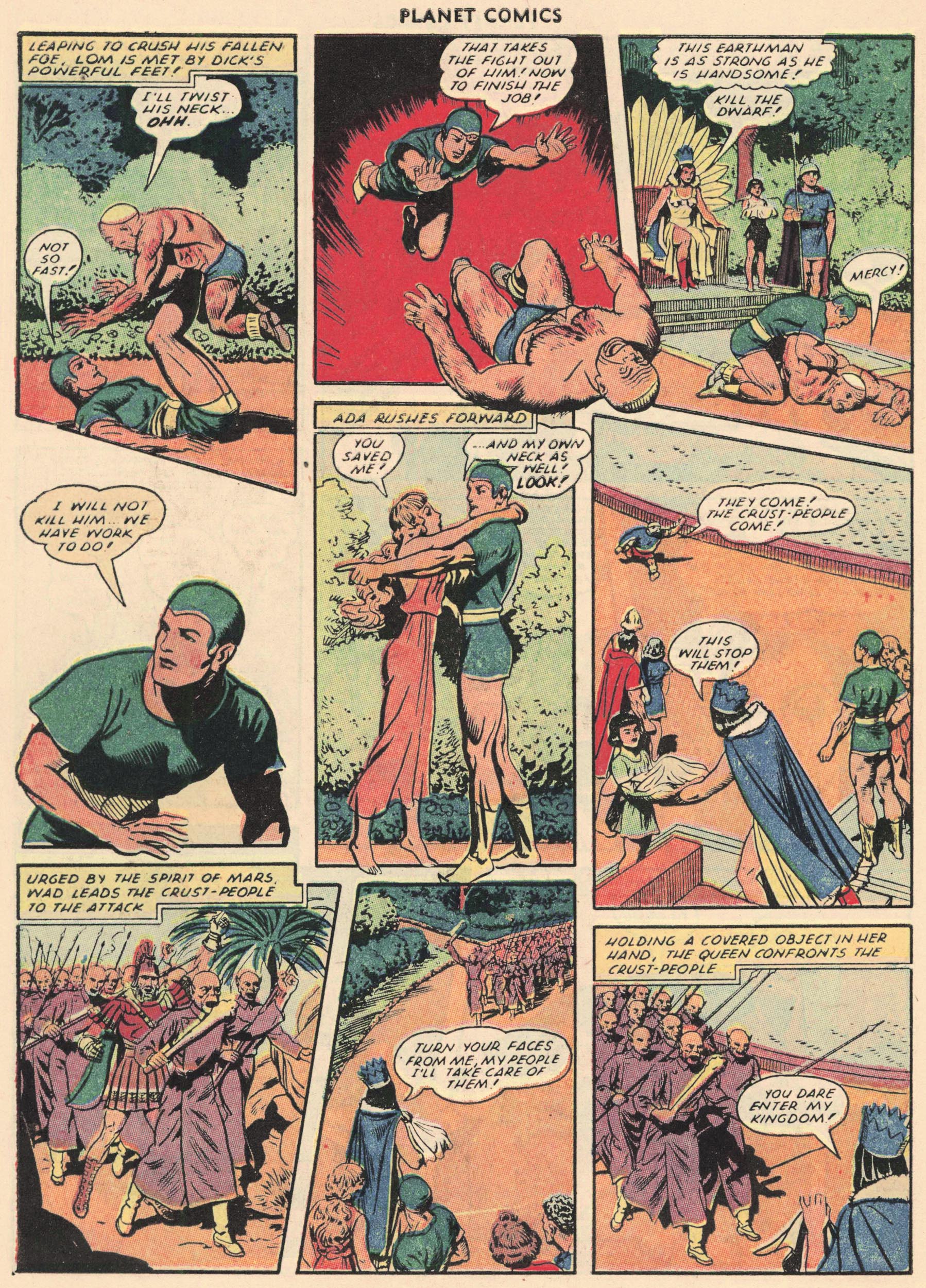Planet Comics #69 (Fiction House), page 8. Public domain (US).