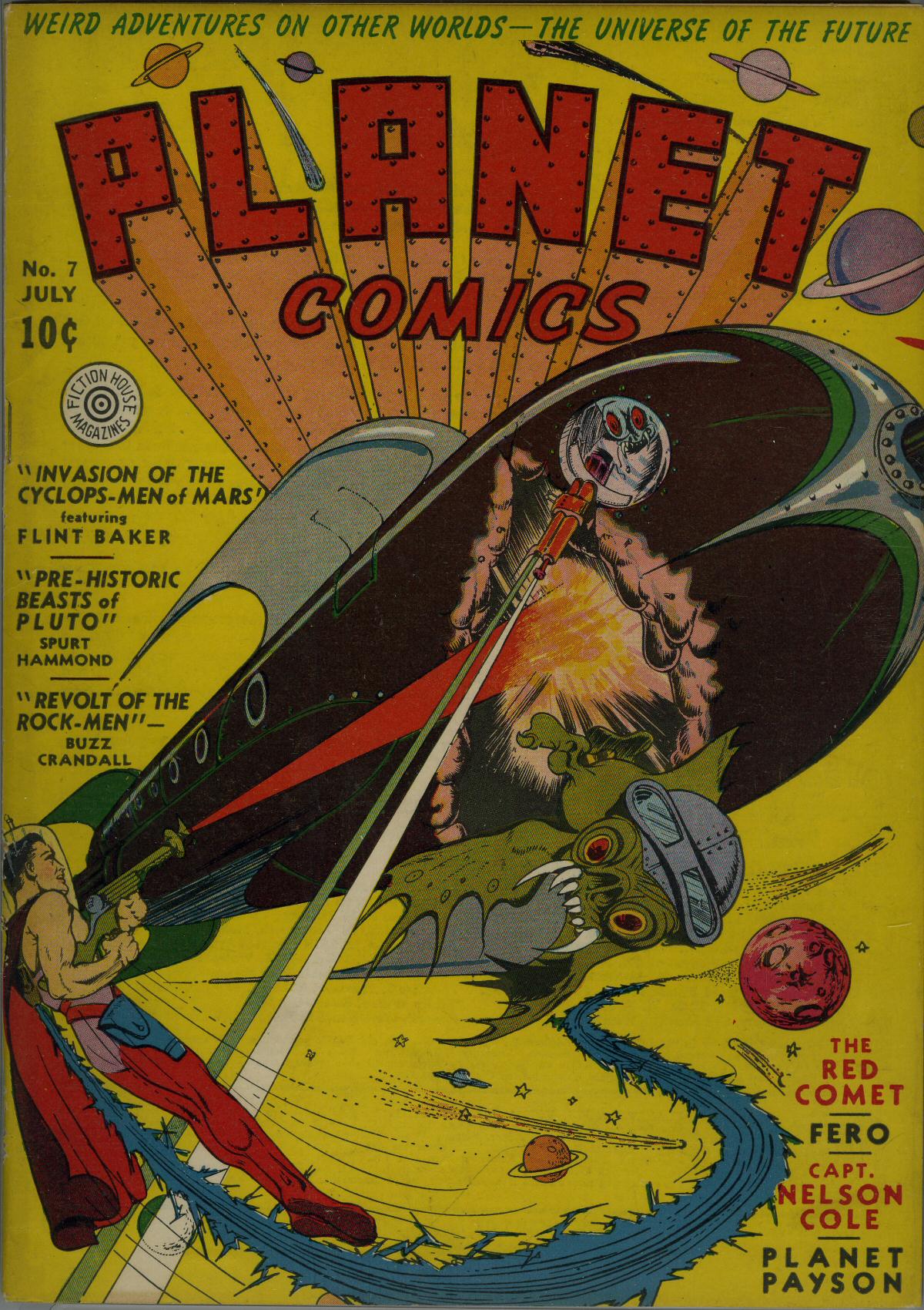 Planet Comics #7 (Fiction House), page 2. Public domain (US).