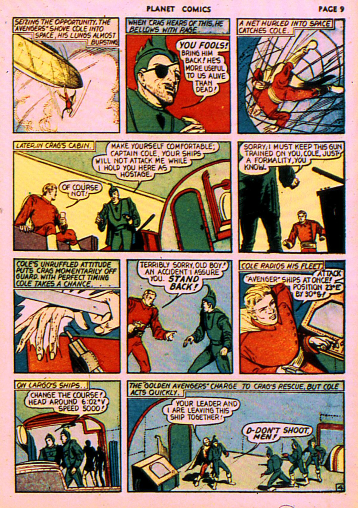 Planet Comics #7 (Fiction House), page 12. Public domain (US).