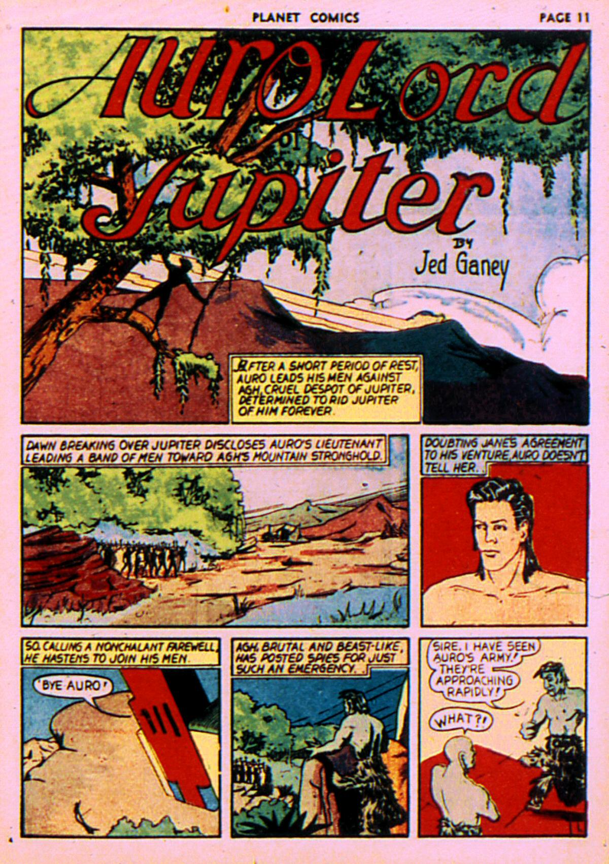 Planet Comics #7 (Fiction House), page 14. Public domain (US).