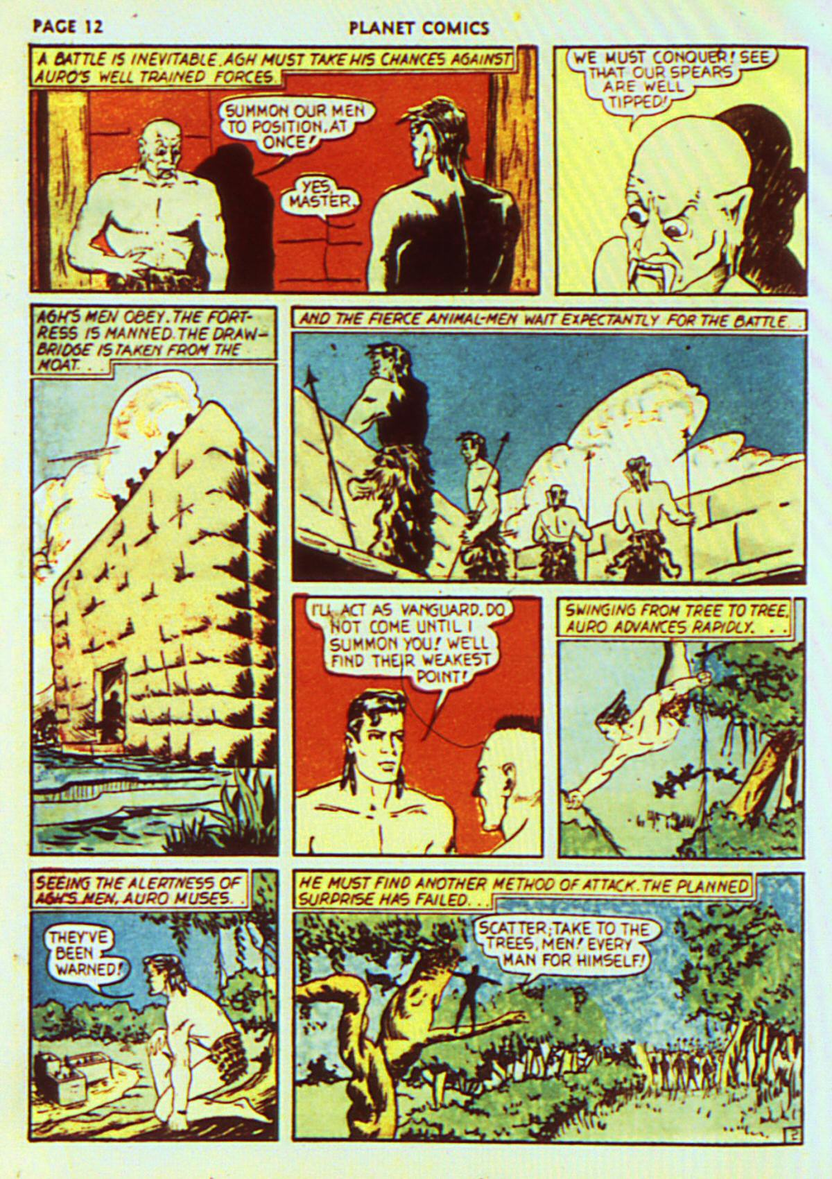 Planet Comics #7 (Fiction House), page 15. Public domain (US).