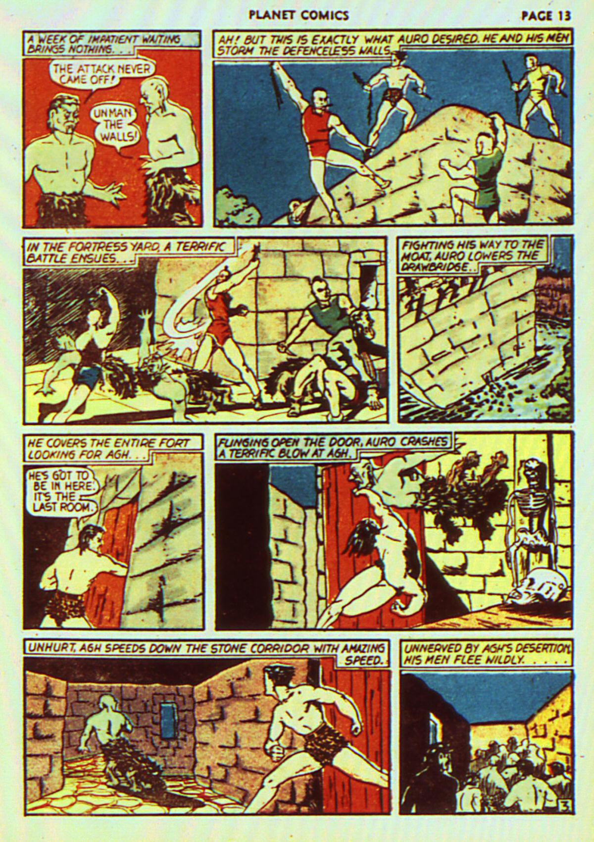 Planet Comics #7 (Fiction House), page 16. Public domain (US).