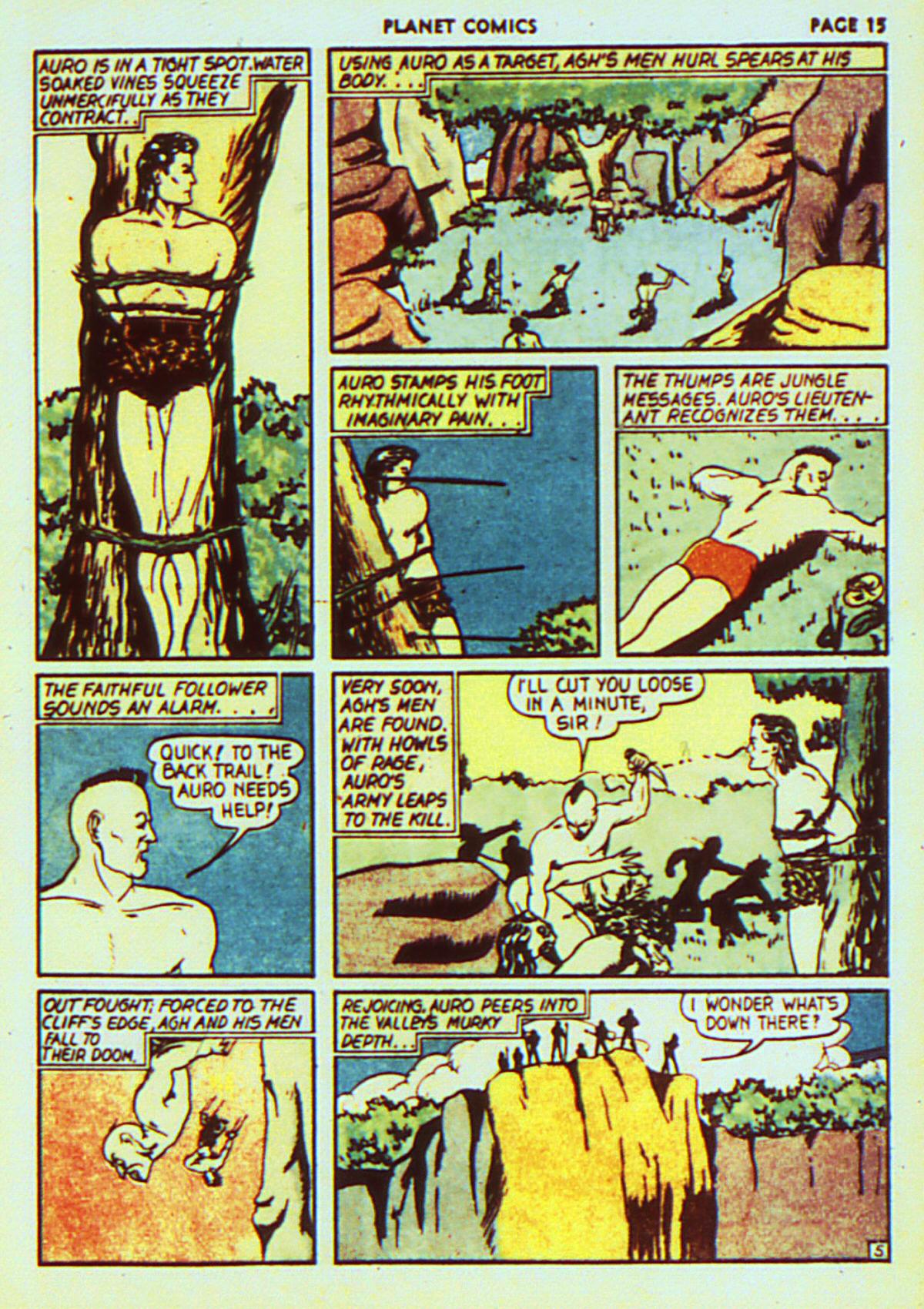 Planet Comics #7 (Fiction House), page 18. Public domain (US).