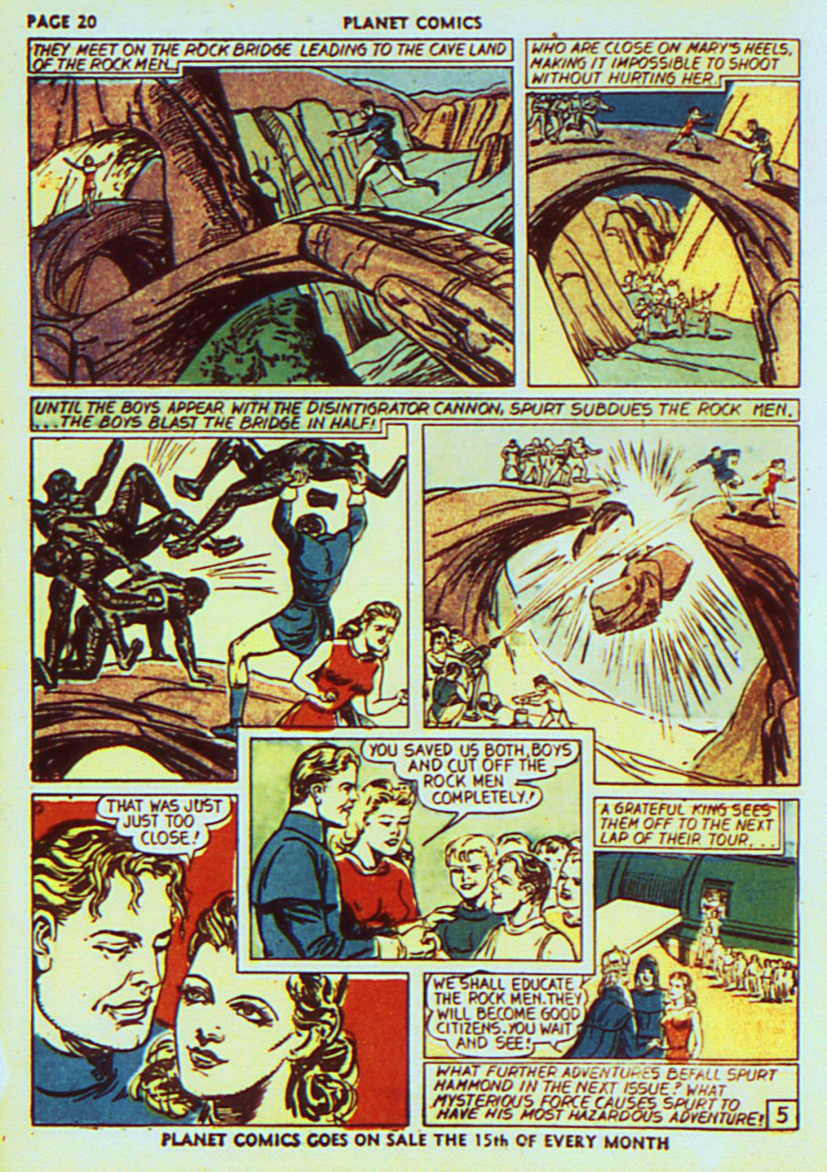 Planet Comics #7 (Fiction House), page 23. Public domain (US).