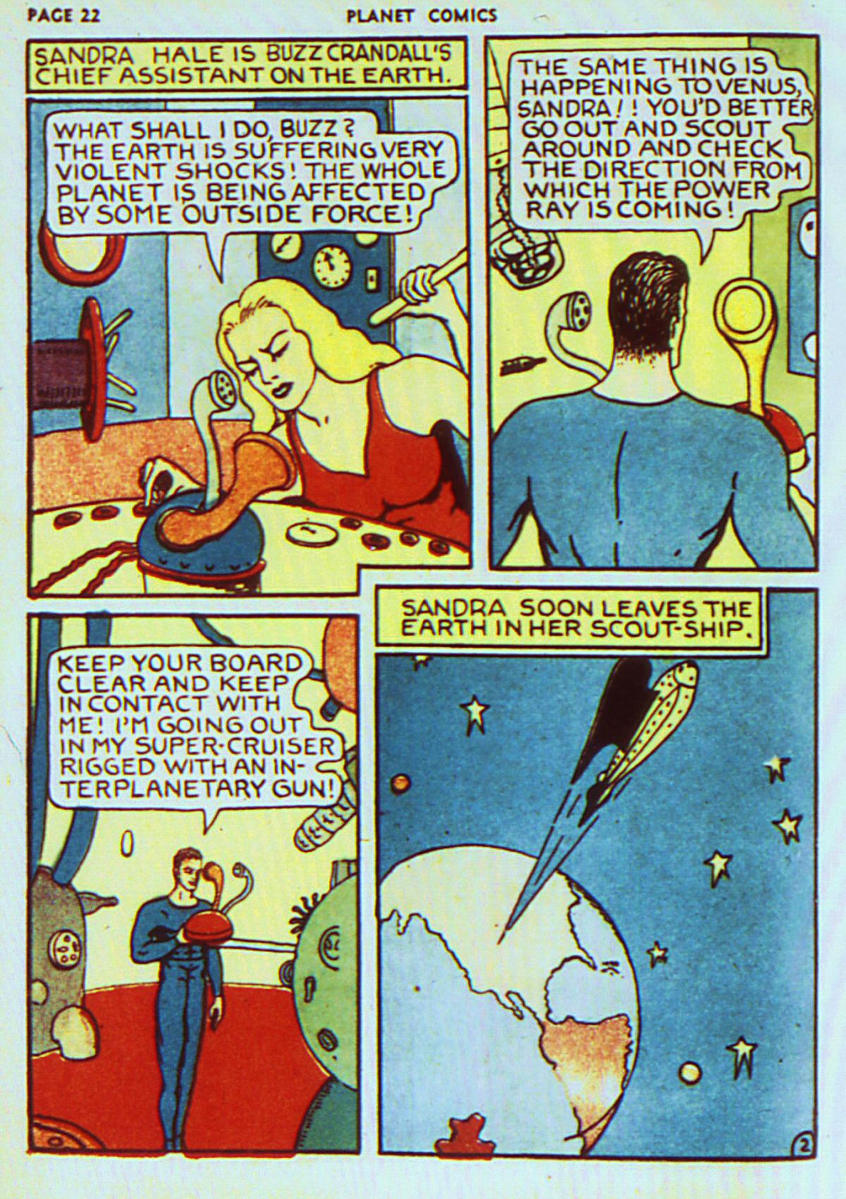 Planet Comics #7 (Fiction House), page 25. Public domain (US).