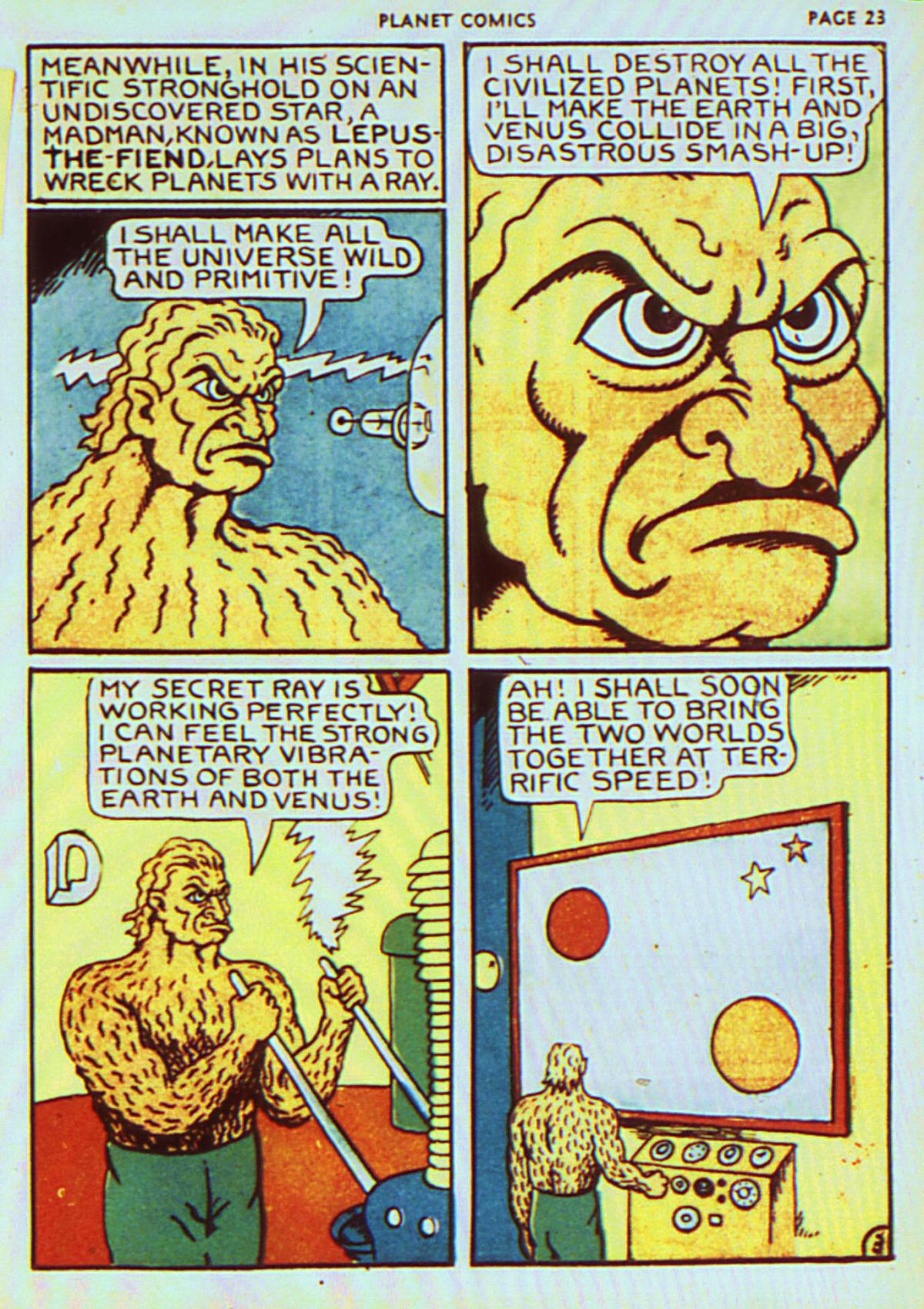 Planet Comics #7 (Fiction House), page 26. Public domain (US).