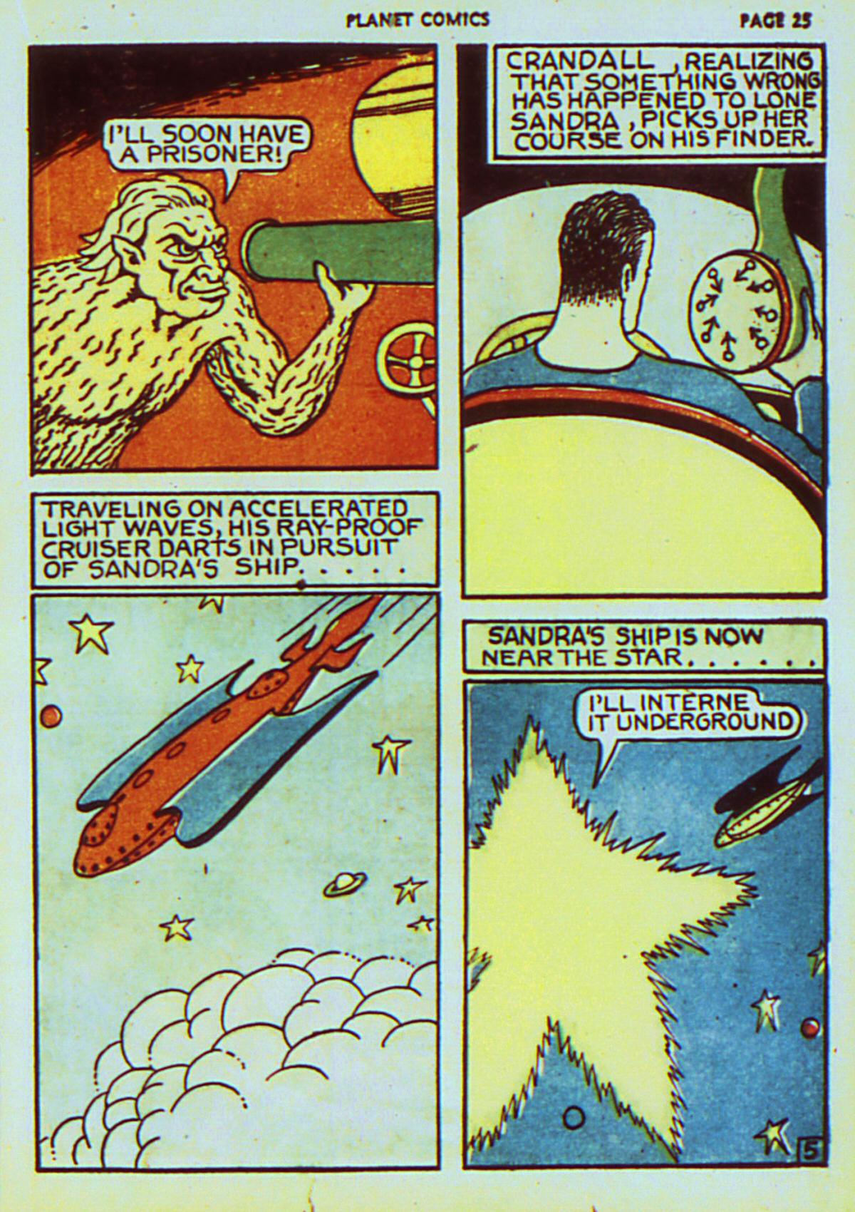 Planet Comics #7 (Fiction House), page 28. Public domain (US).