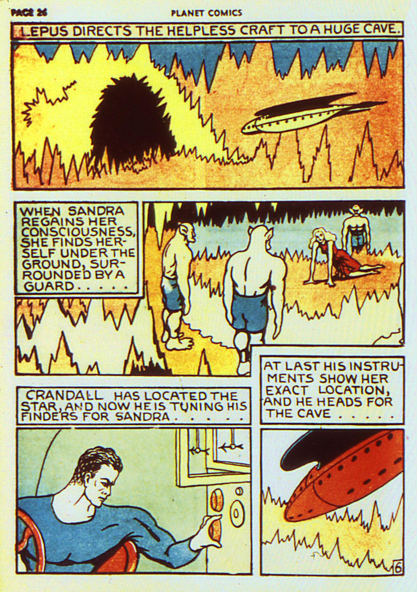 Planet Comics #7 (Fiction House), page 29. Public domain (US).