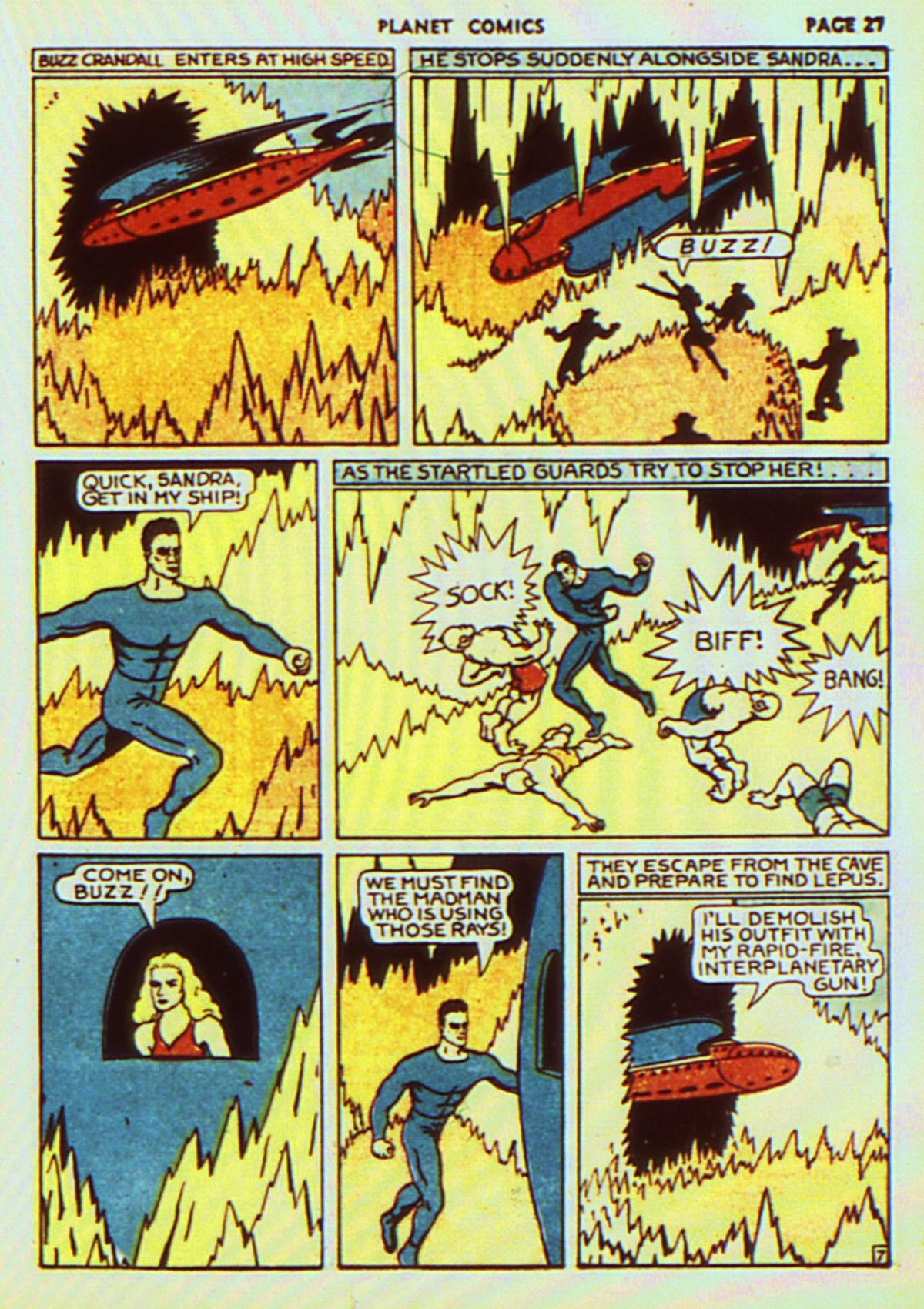 Planet Comics #7 (Fiction House), page 30. Public domain (US).