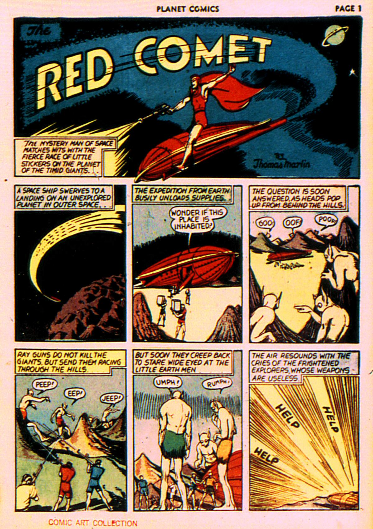 Planet Comics #7 (Fiction House), page 4. Public domain (US).