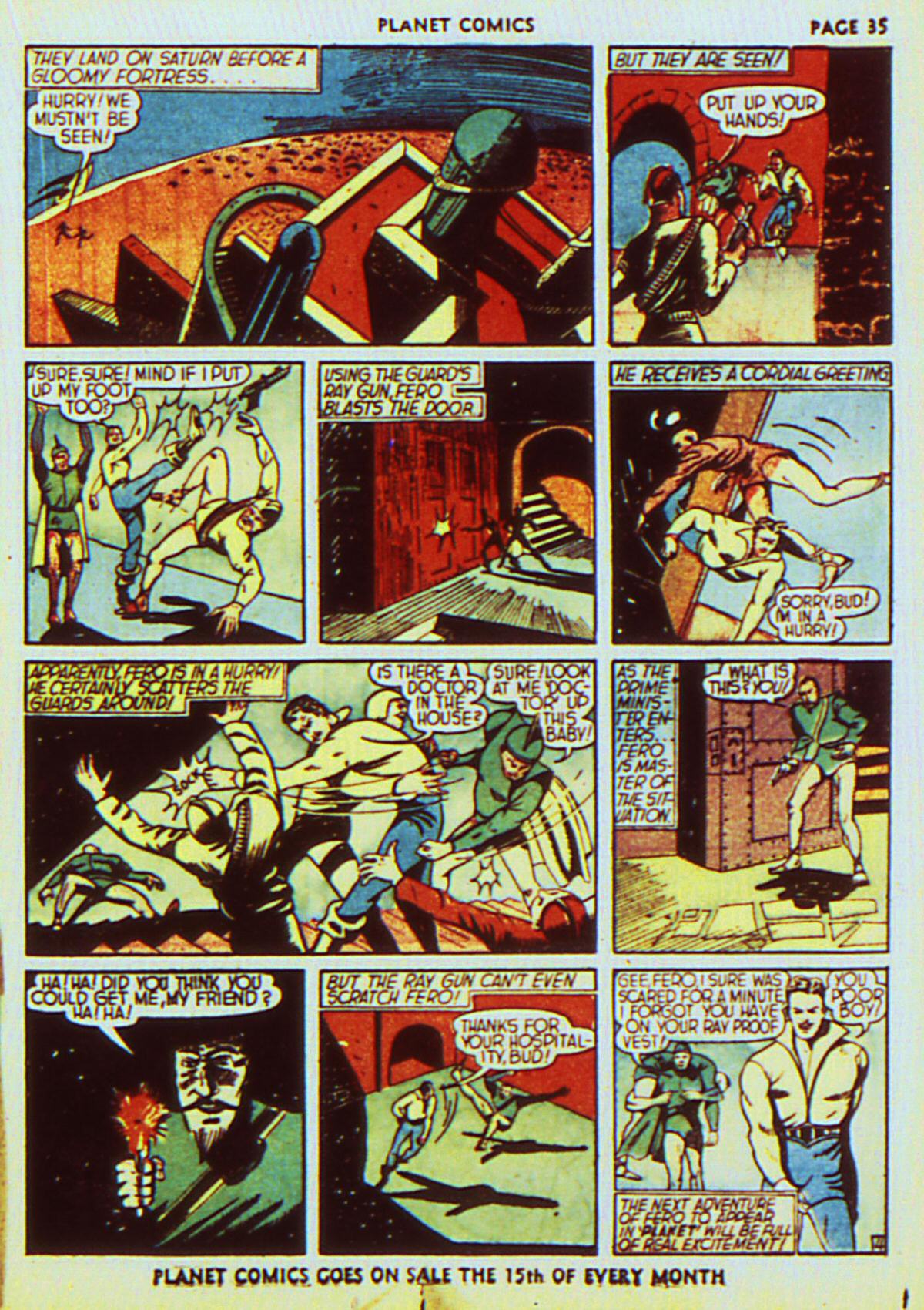 Planet Comics #7 (Fiction House), page 38. Public domain (US).