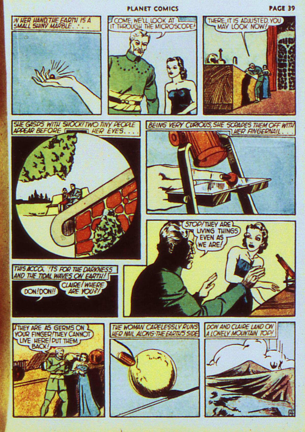 Planet Comics #7 (Fiction House), page 42. Public domain (US).