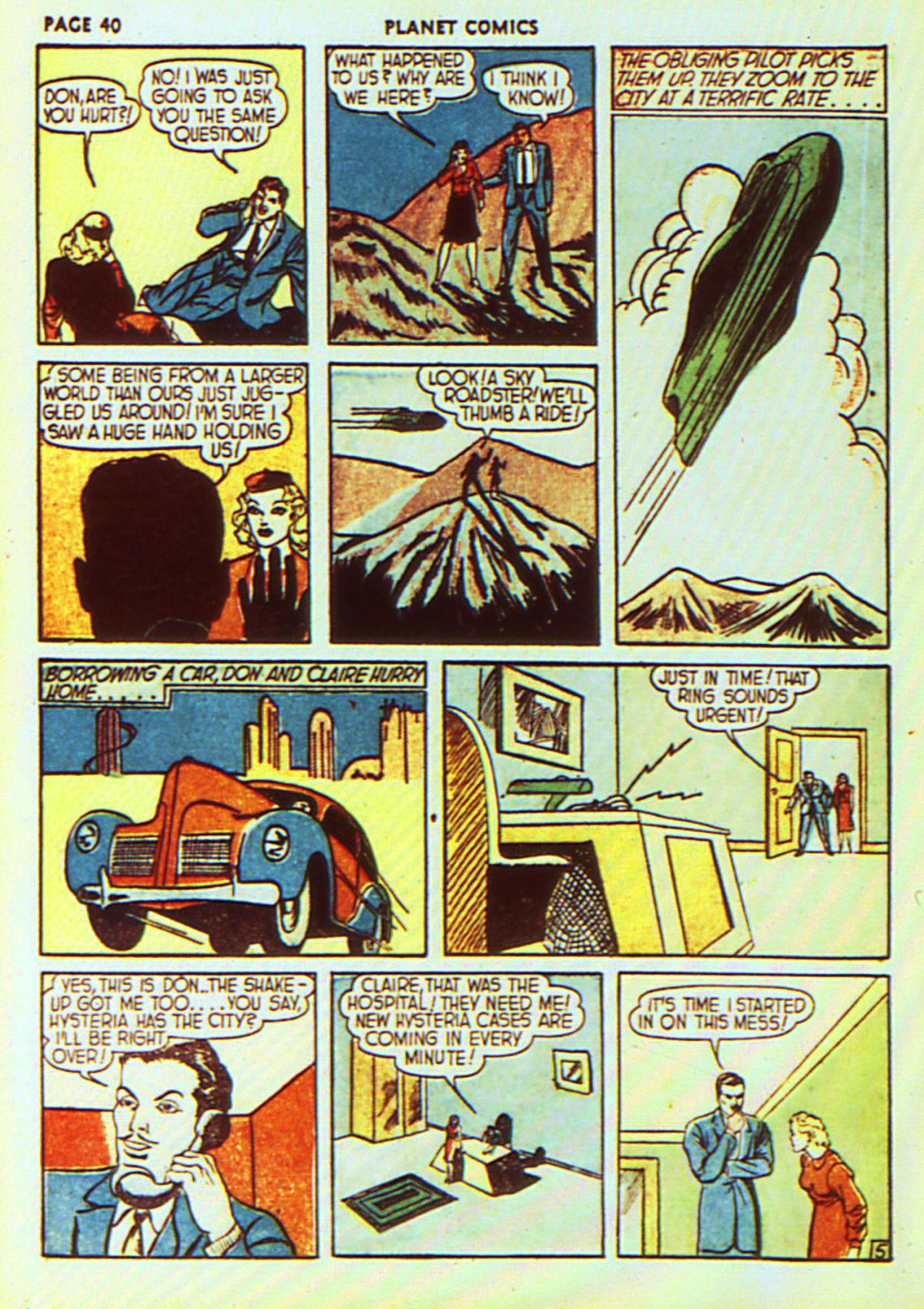 Planet Comics #7 (Fiction House), page 43. Public domain (US).