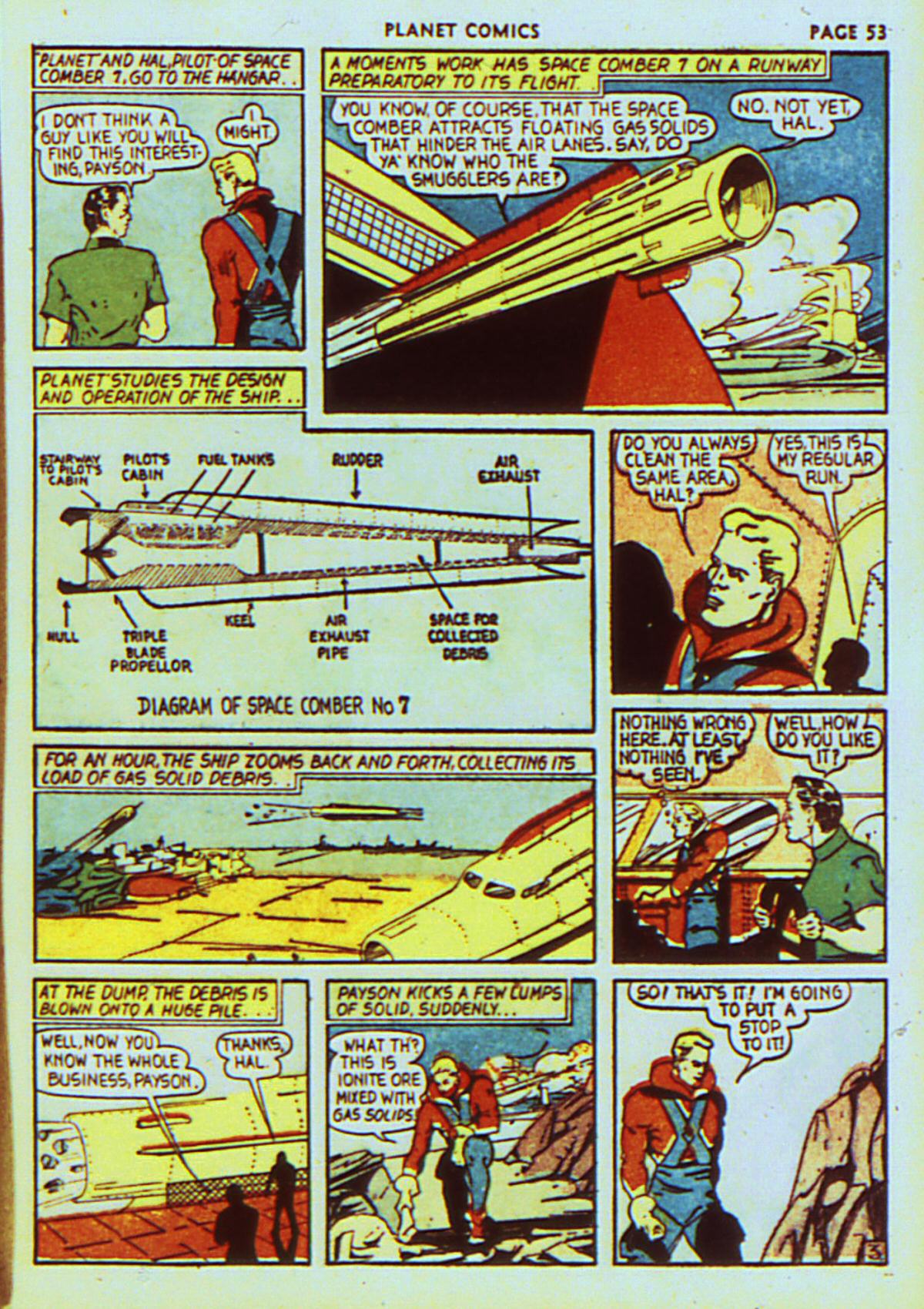 Planet Comics #7 (Fiction House), page 56. Public domain (US).