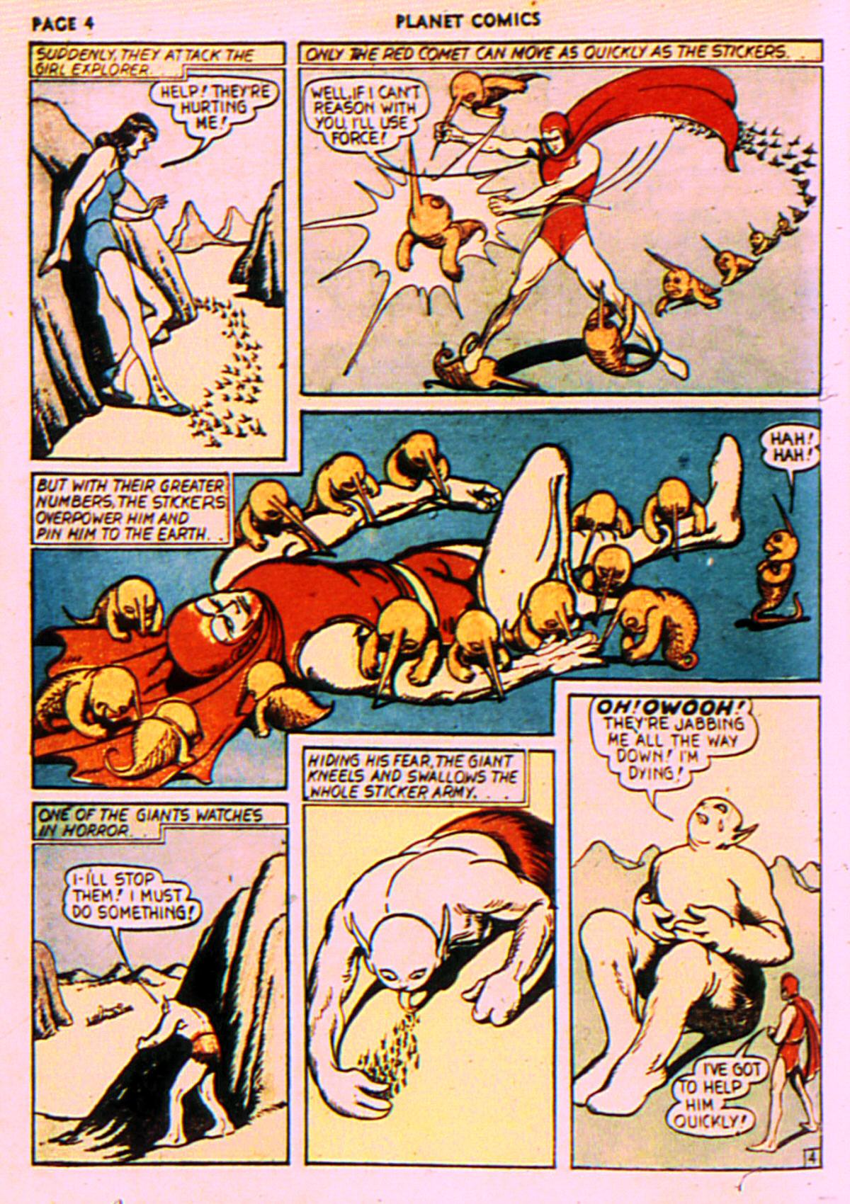 Planet Comics #7 (Fiction House), page 7. Public domain (US).