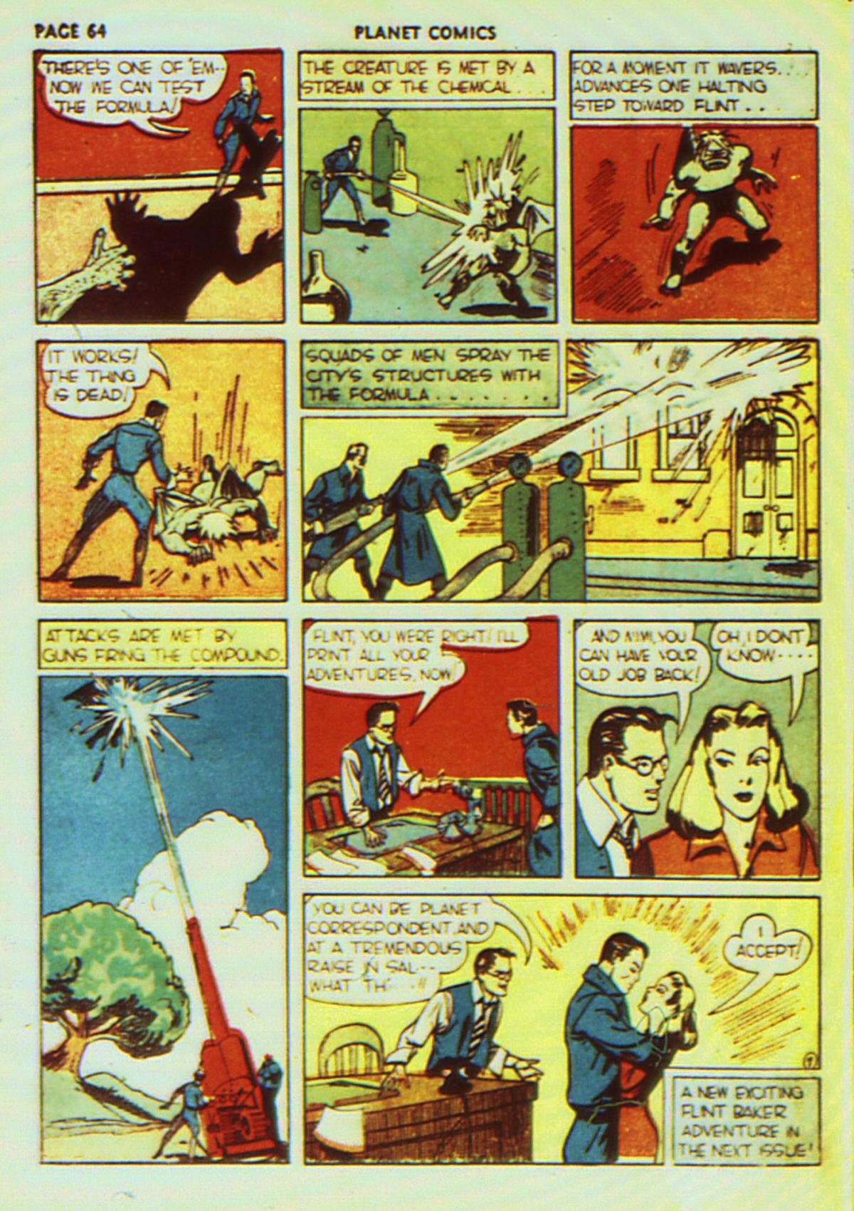 Planet Comics #7 (Fiction House), page 67. Public domain (US).