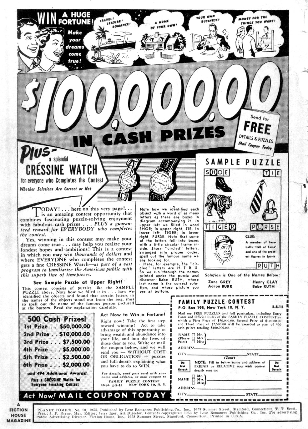 Planet Comics #70 (Fiction House), page 2. Public domain (US).