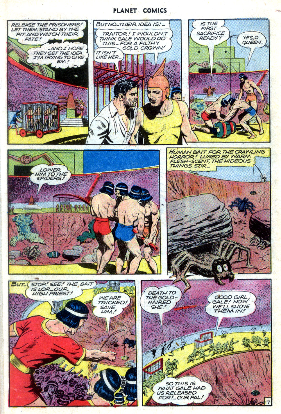 Planet Comics #70 (Fiction House), page 18. Public domain (US).