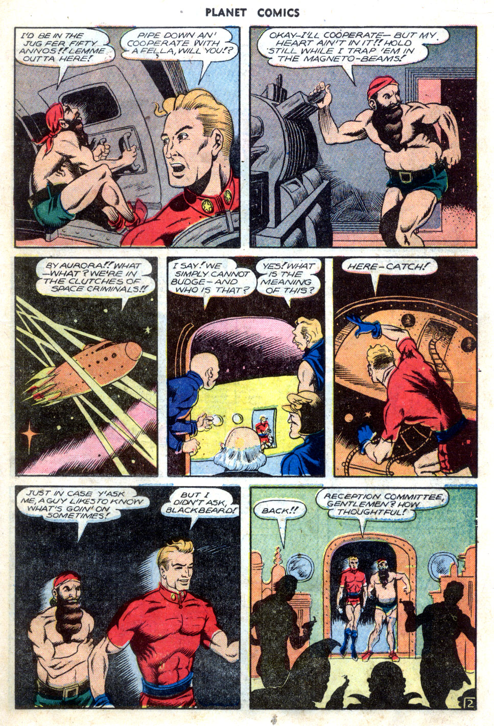 Planet Comics #70 (Fiction House), page 21. Public domain (US).