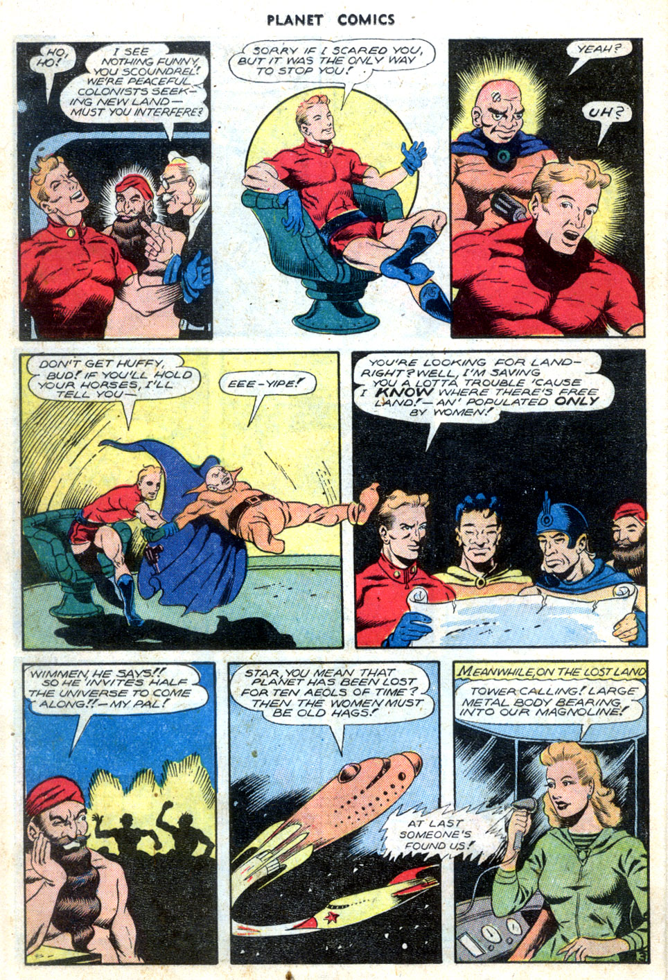 Planet Comics #70 (Fiction House), page 22. Public domain (US).
