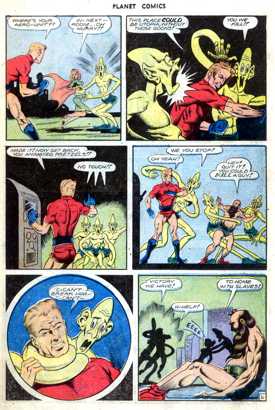 Planet Comics #70 (Fiction House), page 25. Public domain (US).