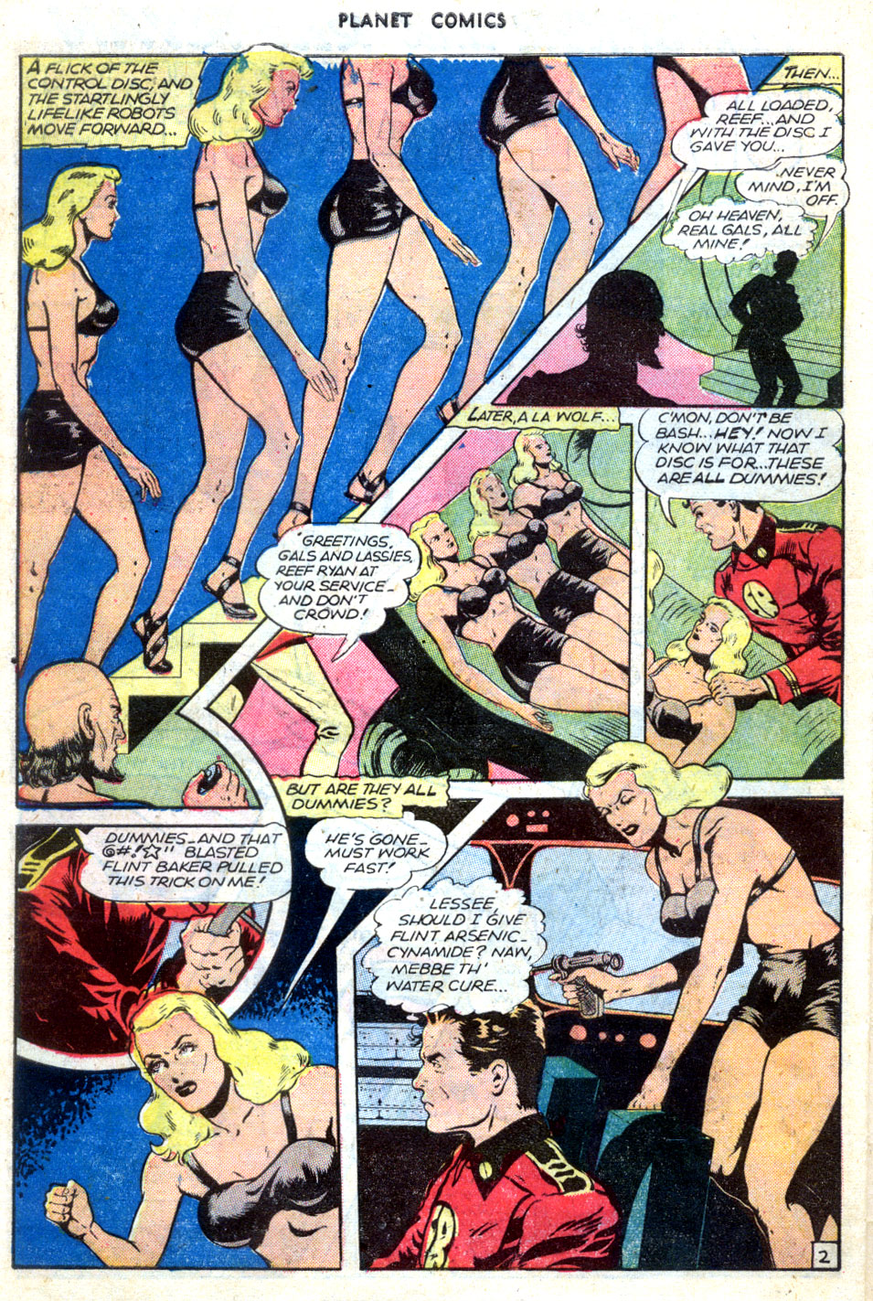 Planet Comics #70 (Fiction House), page 28. Public domain (US).