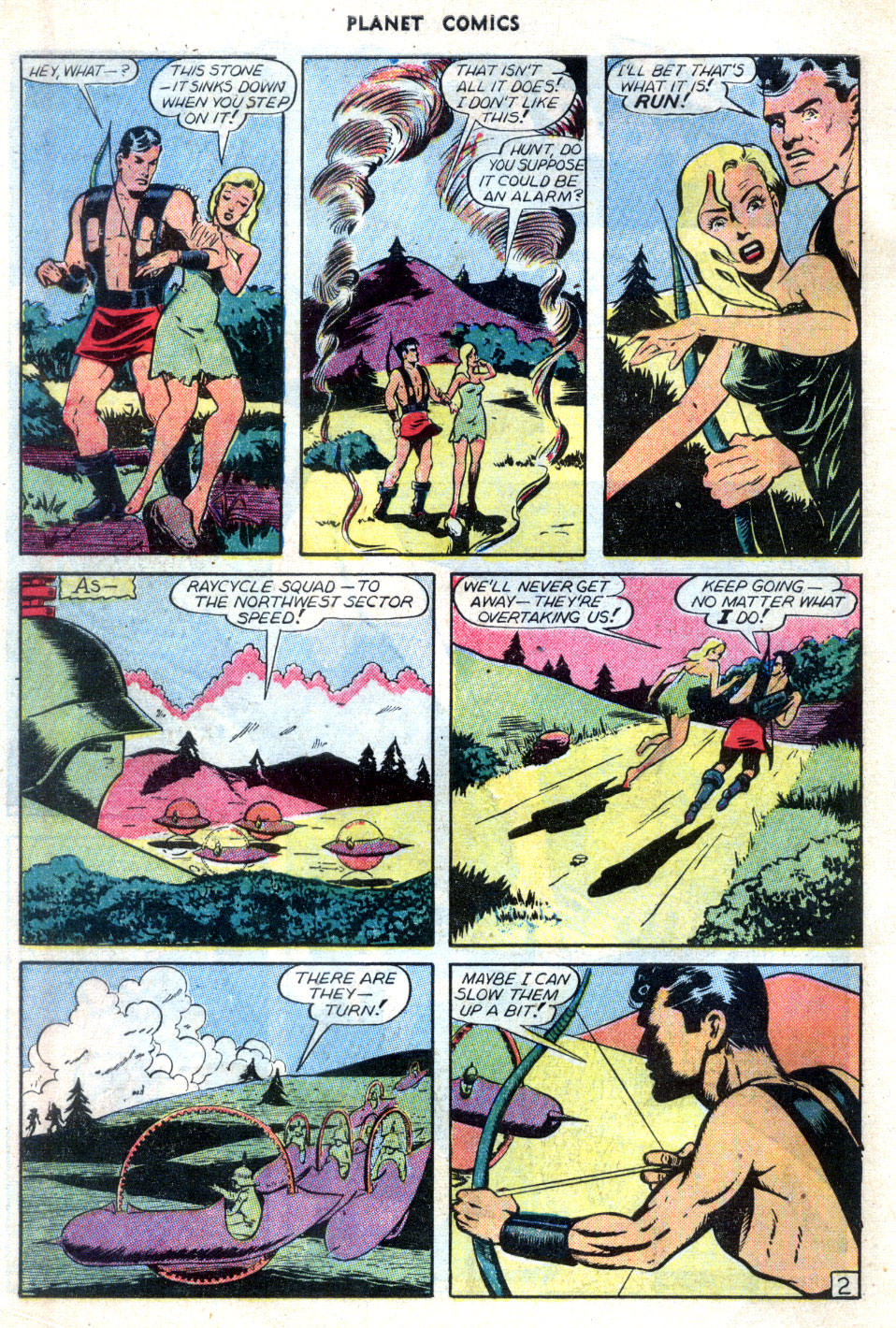 Planet Comics #70 (Fiction House), page 4. Public domain (US).