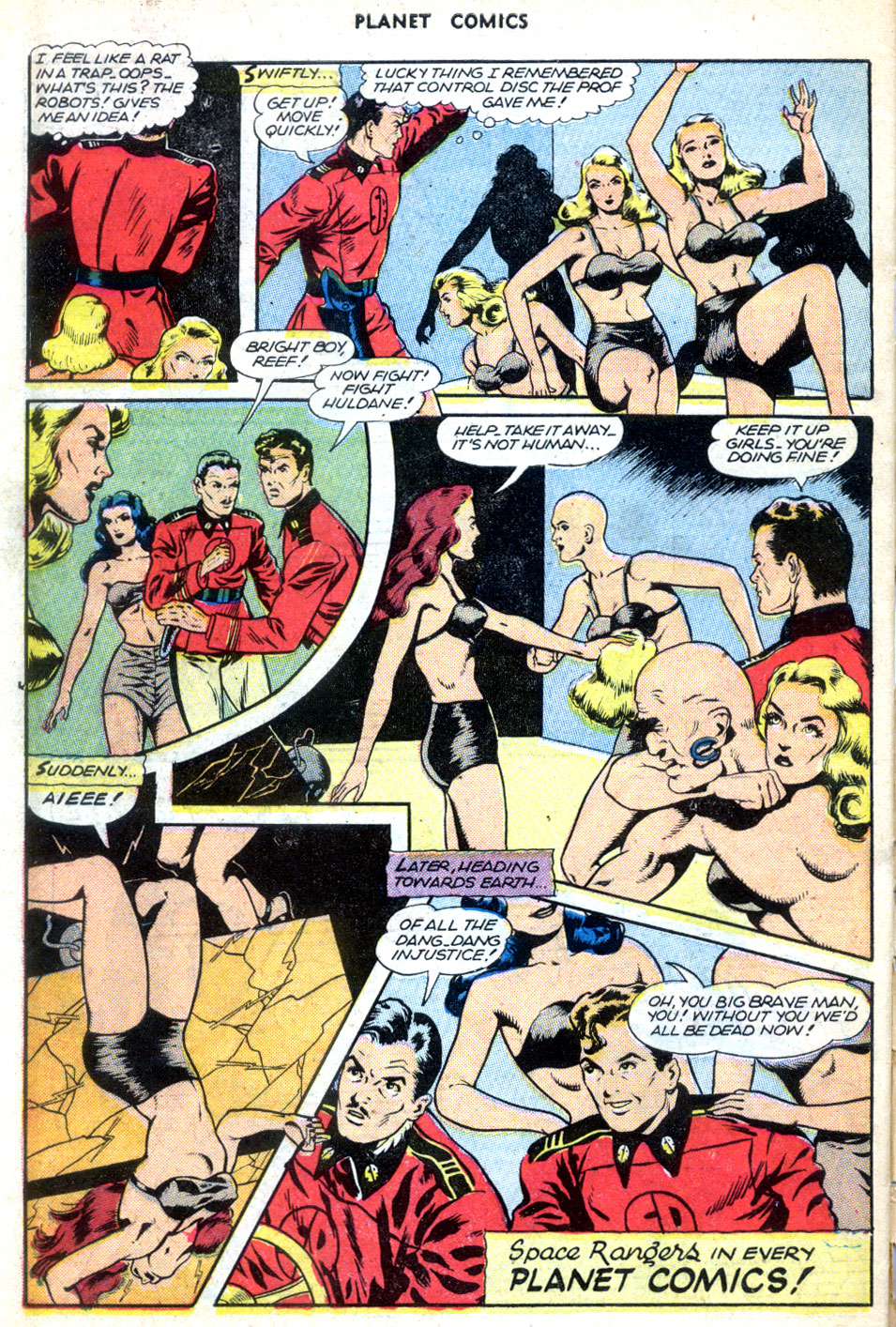 Planet Comics #70 (Fiction House), page 34. Public domain (US).