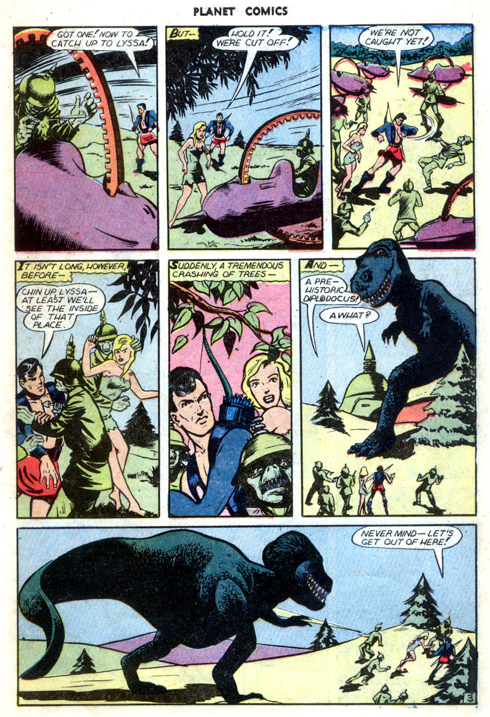 Planet Comics #70 (Fiction House), page 5. Public domain (US).
