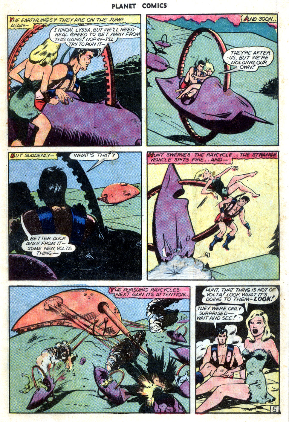 Planet Comics #70 (Fiction House), page 7. Public domain (US).