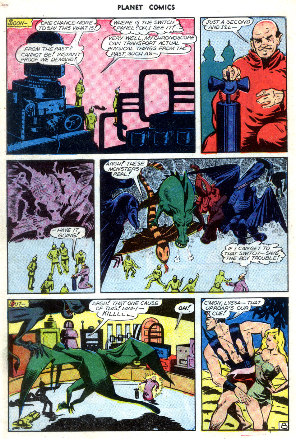Planet Comics #70 (Fiction House), page 10. Public domain (US).