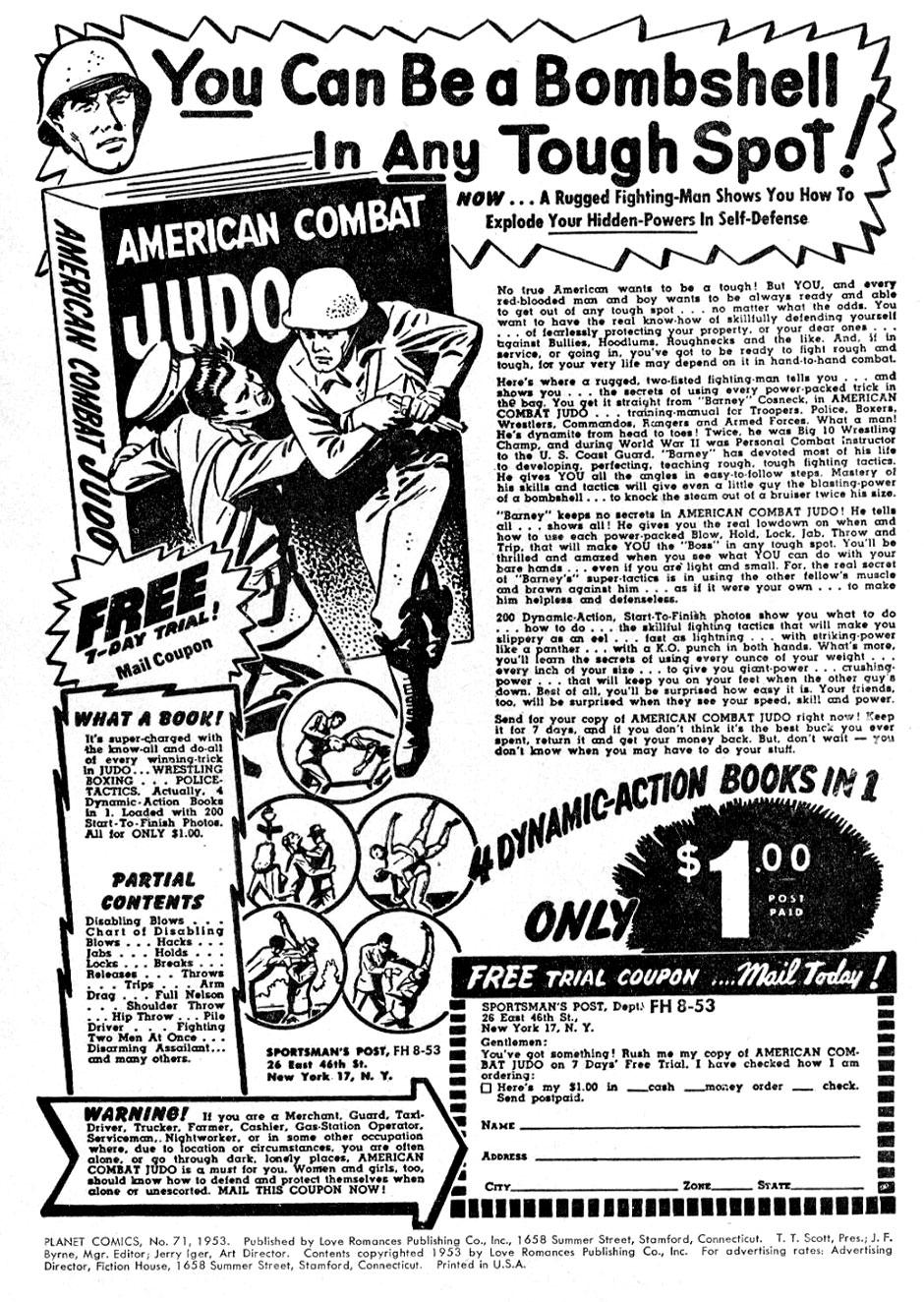 Planet Comics #71 (Fiction House), page 2. Public domain (US).