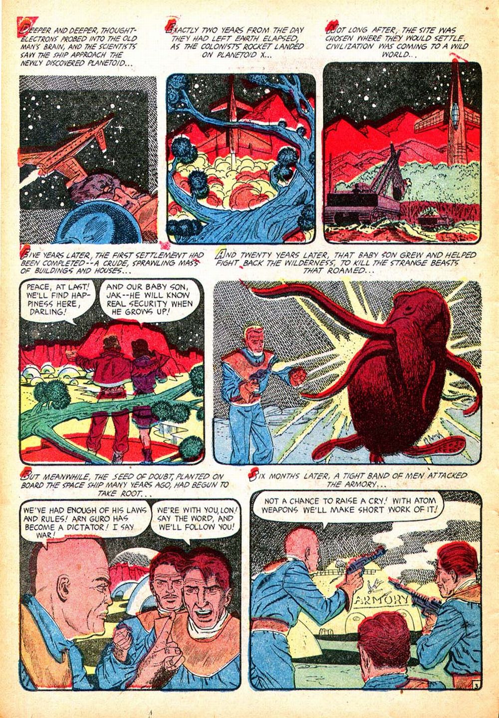 Planet Comics #71 (Fiction House), page 26. Public domain (US).